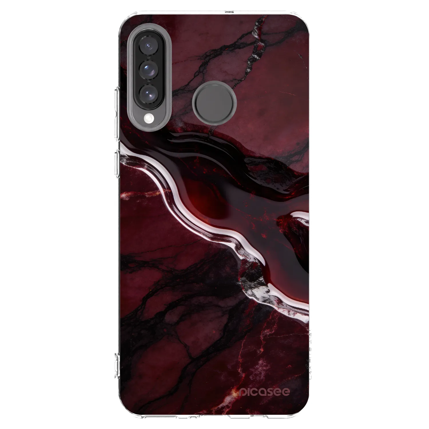Picasee husă transparentă din silicon pentru Huawei P30 Lite - Cherry stone