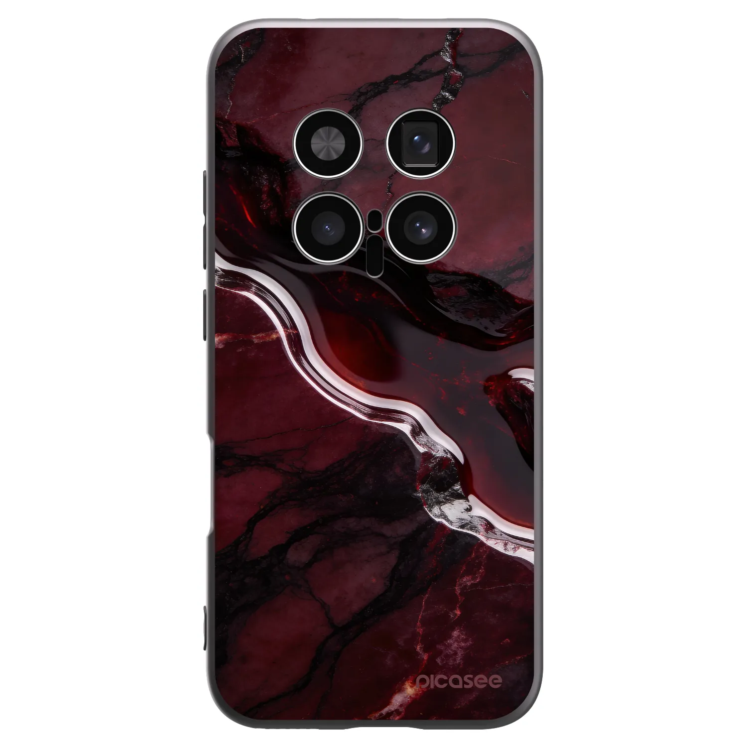 Picasee husă neagră din silicon pentru Honor Magic8 Pro 5G - Cherry stone