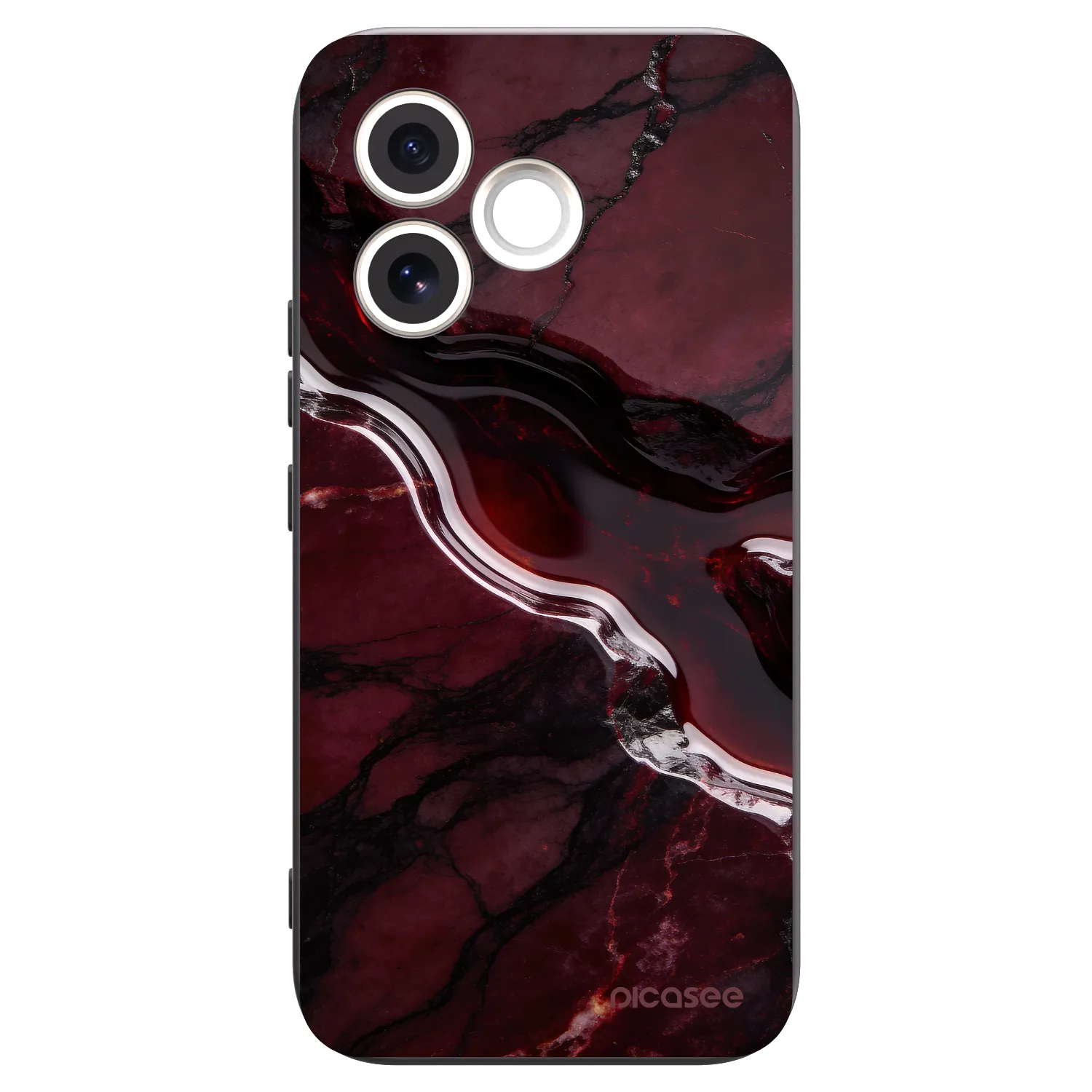 Picasee husă neagră din silicon pentru Honor 600 Lite - Cherry stone