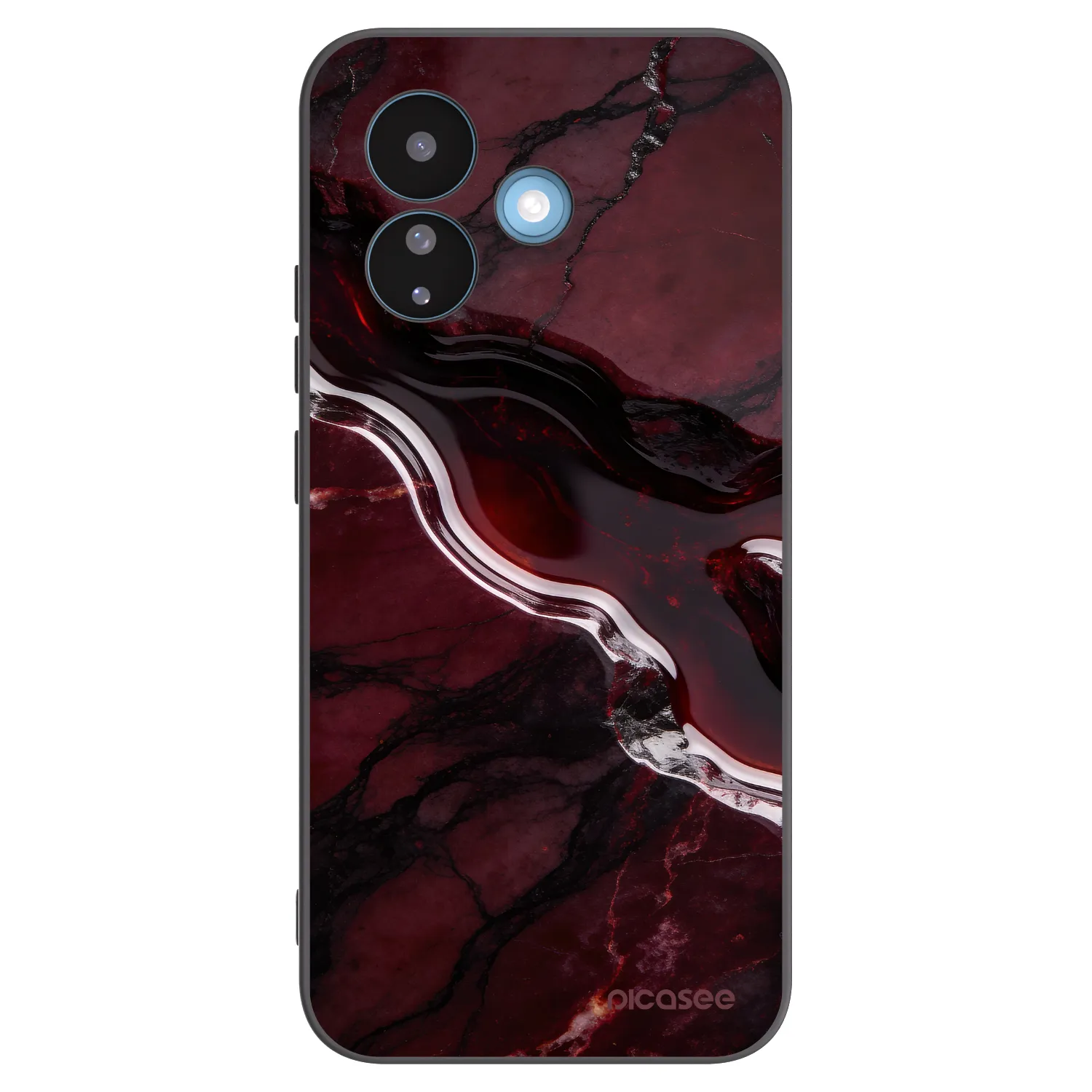 Picasee husă neagră din silicon pentru Xiaomi Redmi Note 17 Pro 5G - Cherry stone