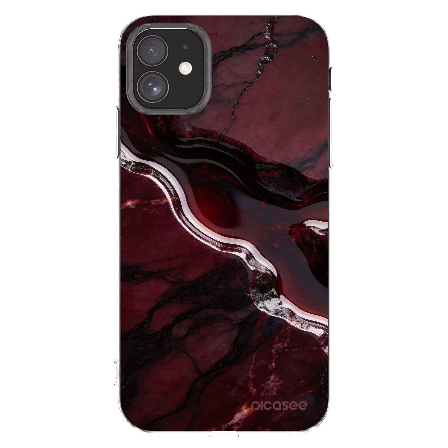Picasee husă transparentă din silicon pentru Apple iPhone 11 - Cherry stone