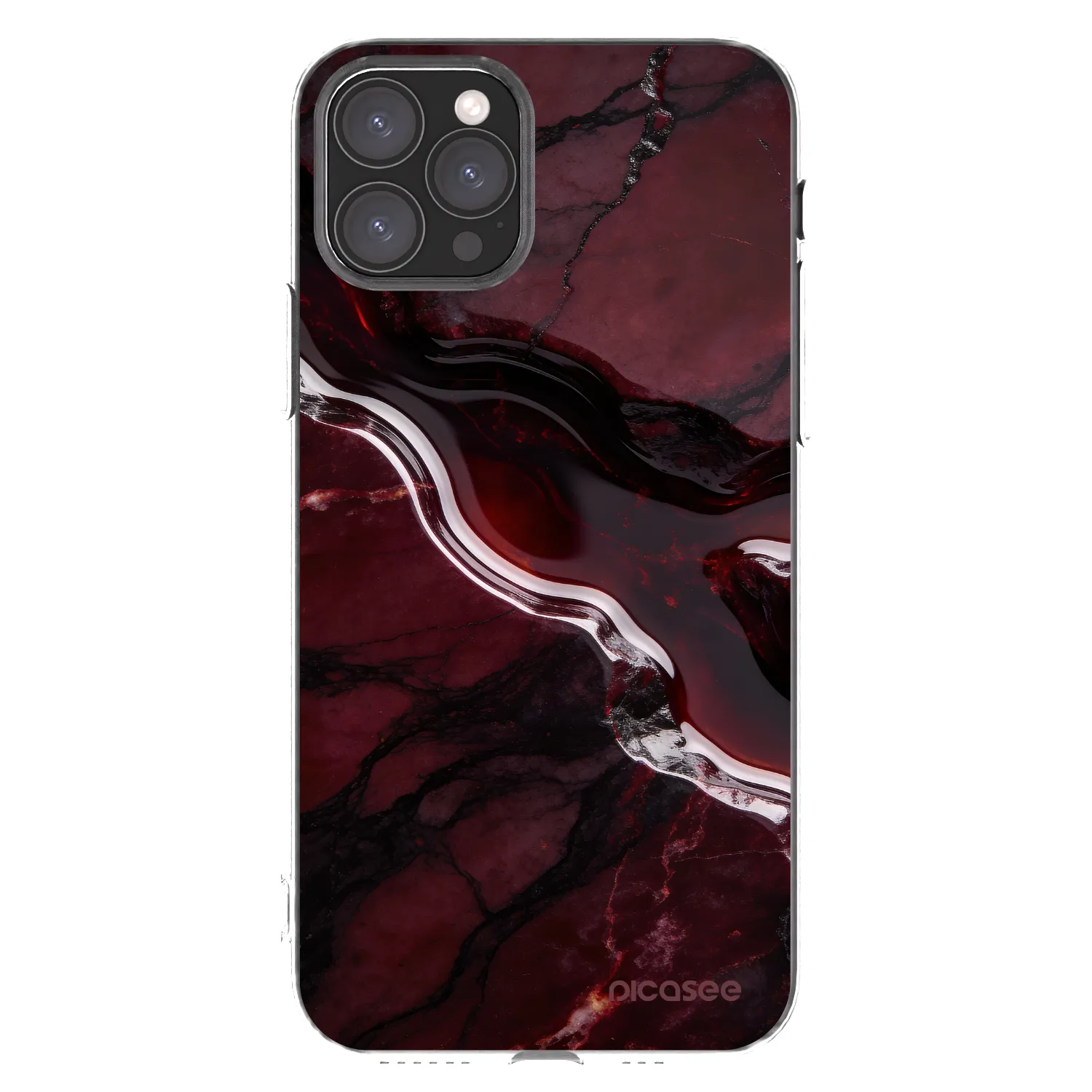 Picasee husă transparentă din silicon pentru Apple iPhone 11 Pro - Cherry stone