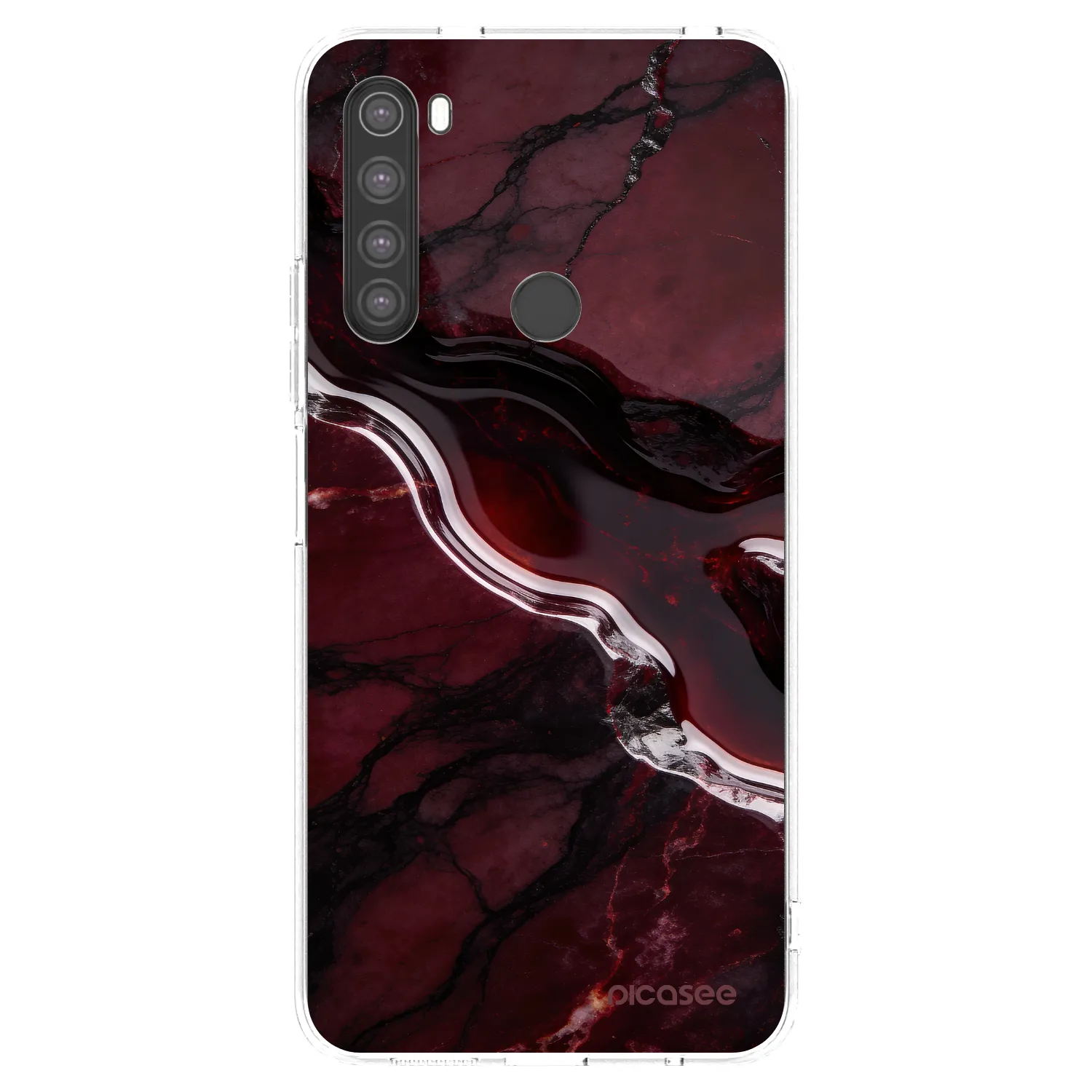 Picasee husă transparentă din silicon pentru Xiaomi Redmi Note 8 - Cherry stone