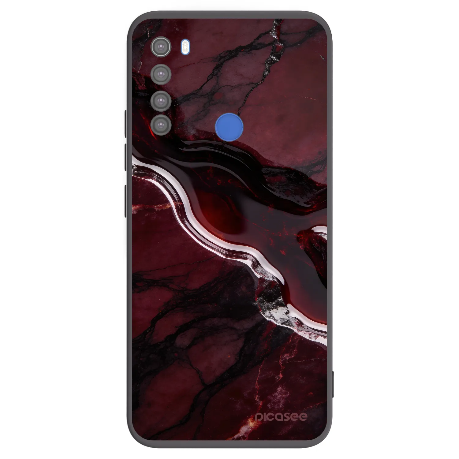 Picasee husă neagră din silicon pentru Xiaomi Redmi Note 8T - Cherry stone