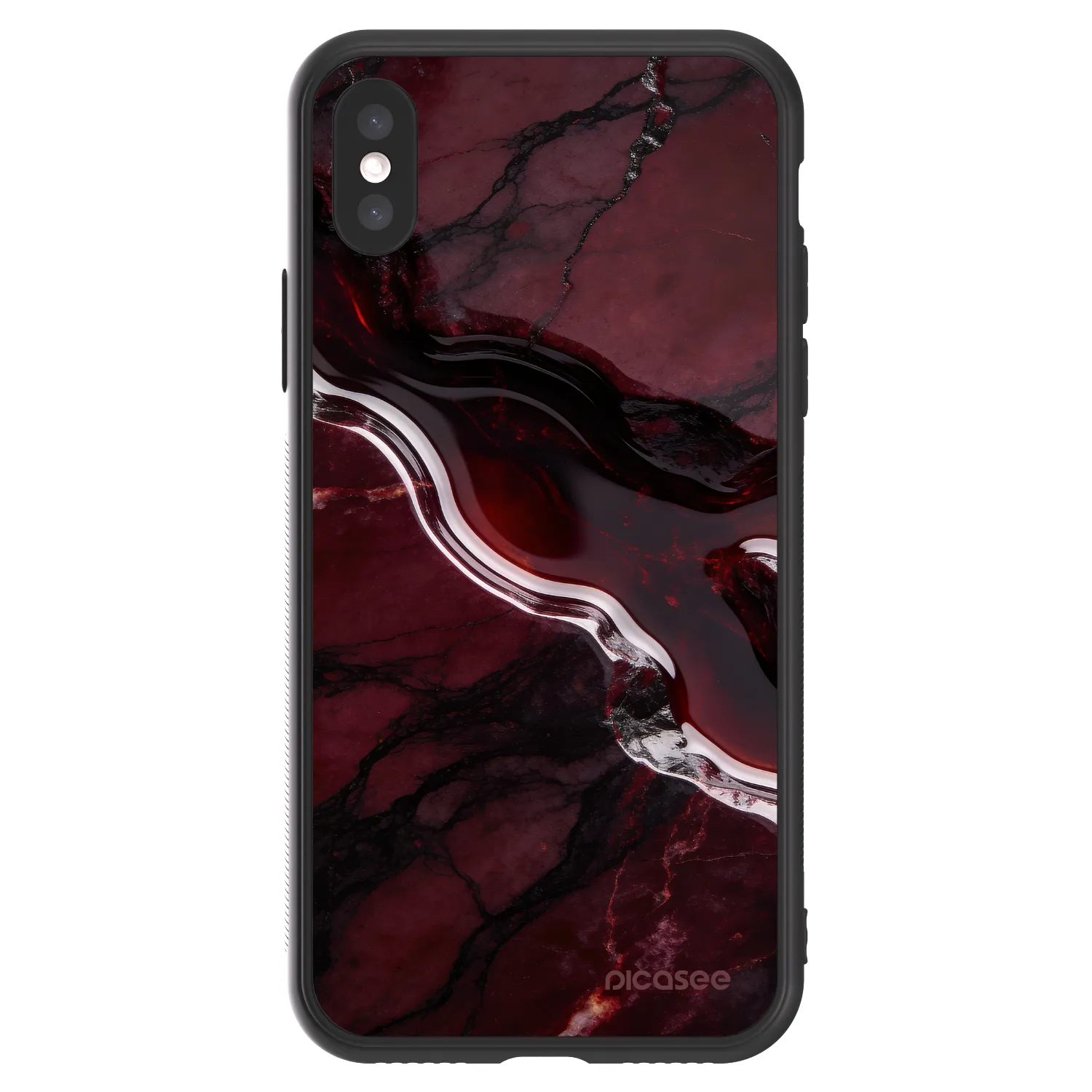 Picasee ULTIMATE CASE pentru Apple iPhone X/XS - Cherry stone