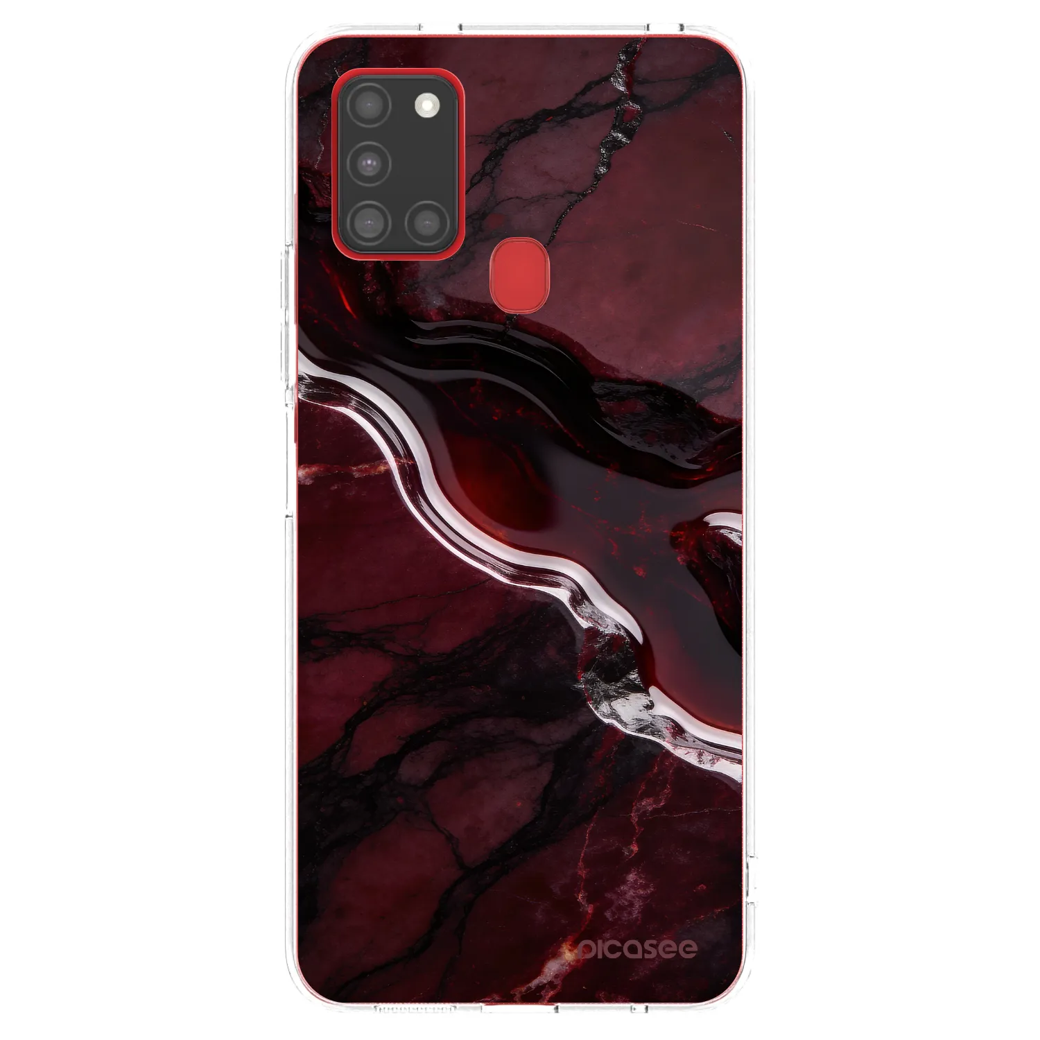 Picasee husă transparentă din silicon pentru Samsung Galaxy A21s - Cherry stone