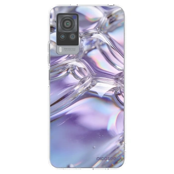 Picasee husă transparentă din silicon pentru Vivo X60 Pro 5G - Iridescent bubbles