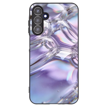 Picasee husă neagră din silicon pentru Samsung Galaxy A15 A156B 5G - Iridescent bubbles