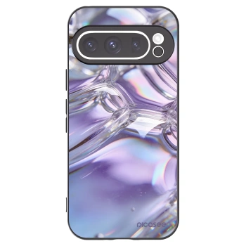 Picasee husă neagră din silicon pentru Google Pixel 9 Pro XL - Iridescent bubbles