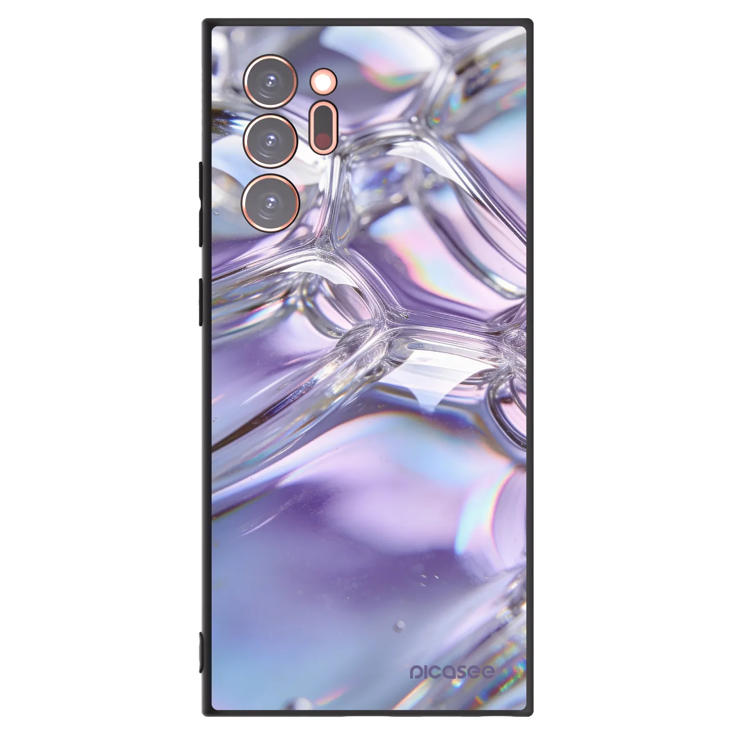 Picasee husă neagră din silicon pentru Samsung Galaxy Note 20 Ultra - Iridescent bubbles