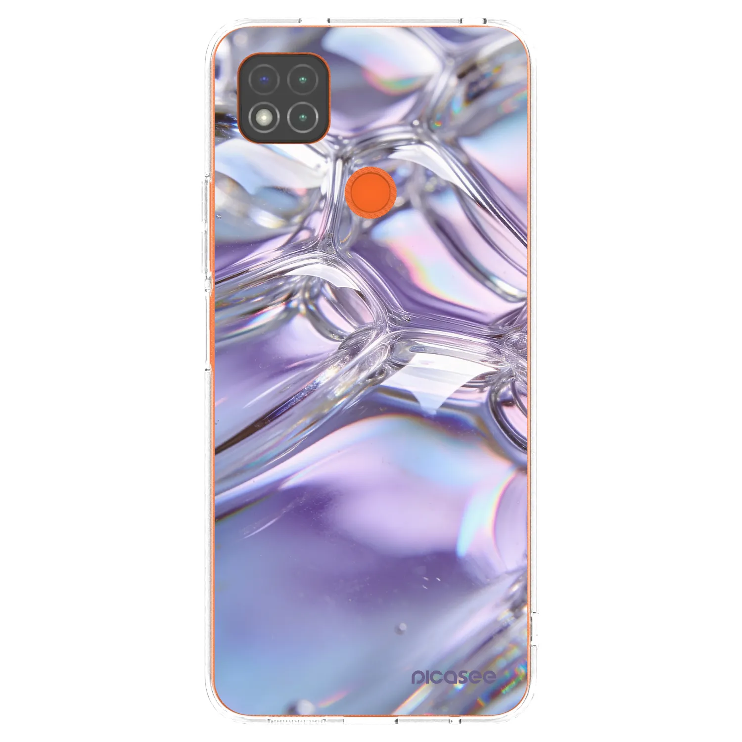 Picasee husă transparentă din silicon pentru Xiaomi Redmi 9C - Iridescent bubbles