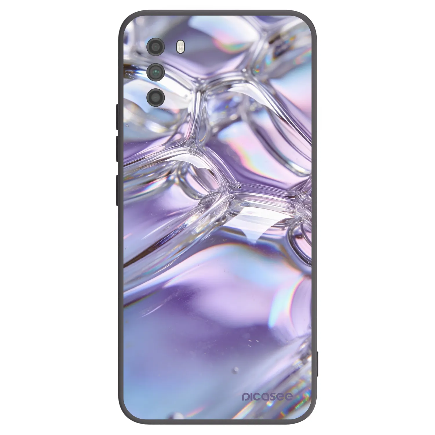Picasee husă neagră din silicon pentru Xiaomi Poco M3 - Iridescent bubbles