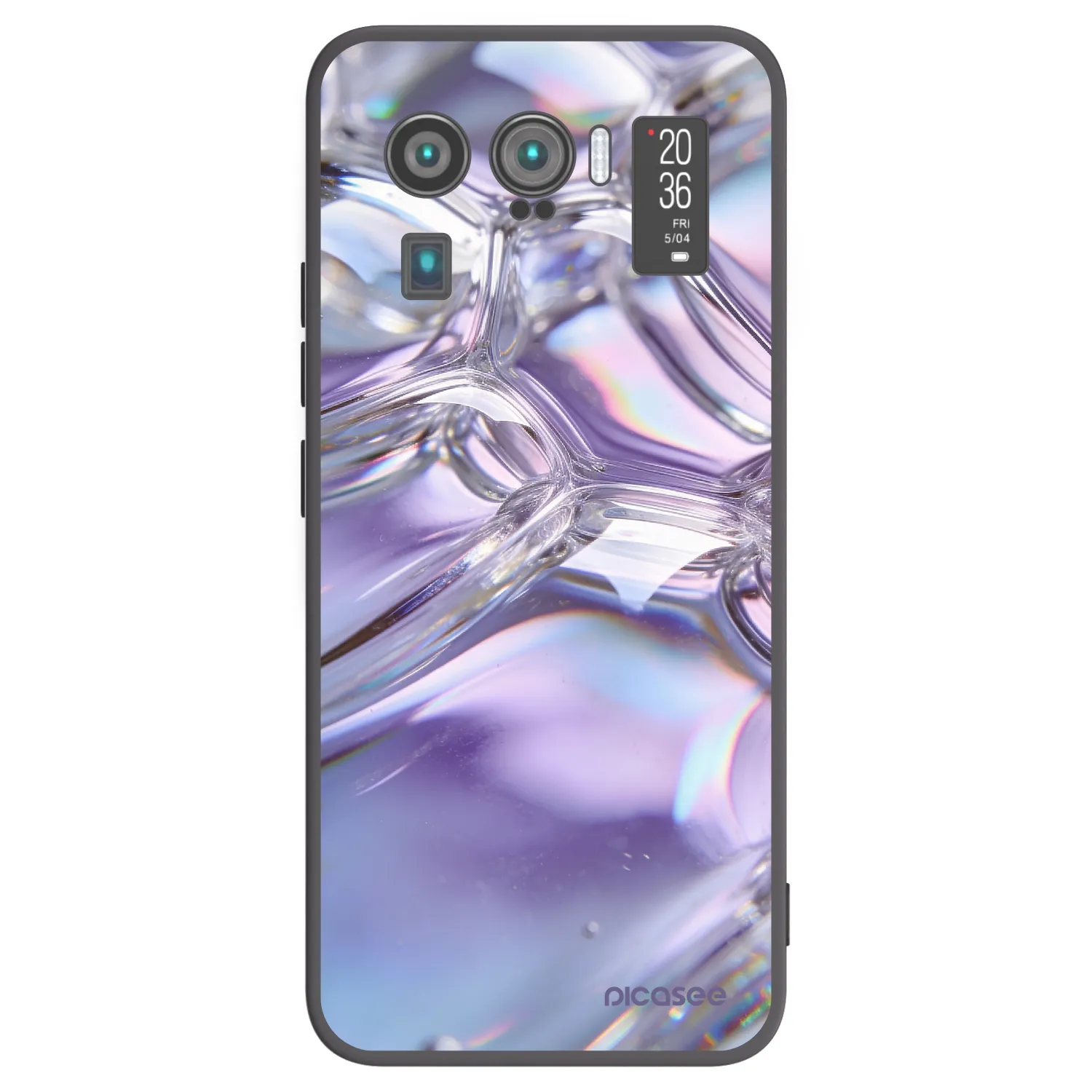 Picasee husă neagră din silicon pentru Xiaomi Mi 11 Ultra - Iridescent bubbles
