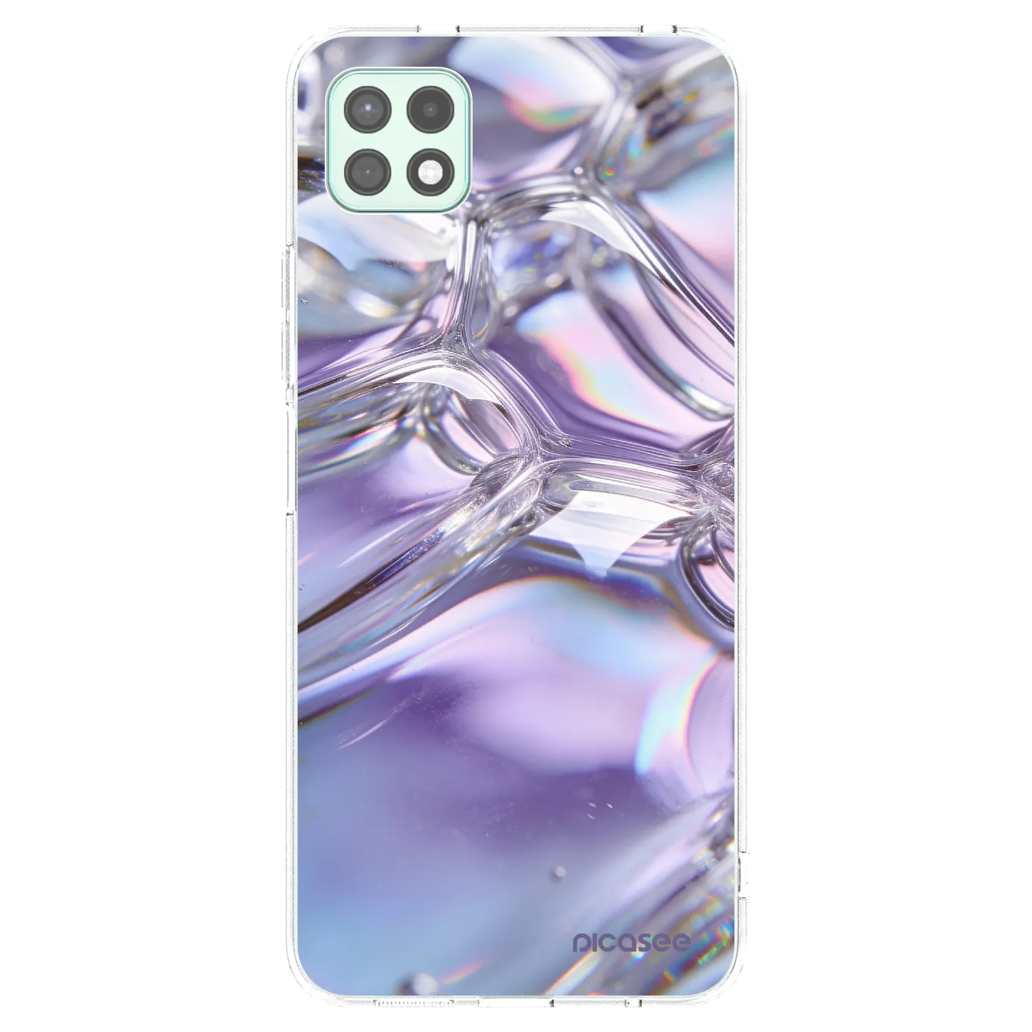 Picasee husă transparentă din silicon pentru Samsung Galaxy A22 A226B 5G - Iridescent bubbles