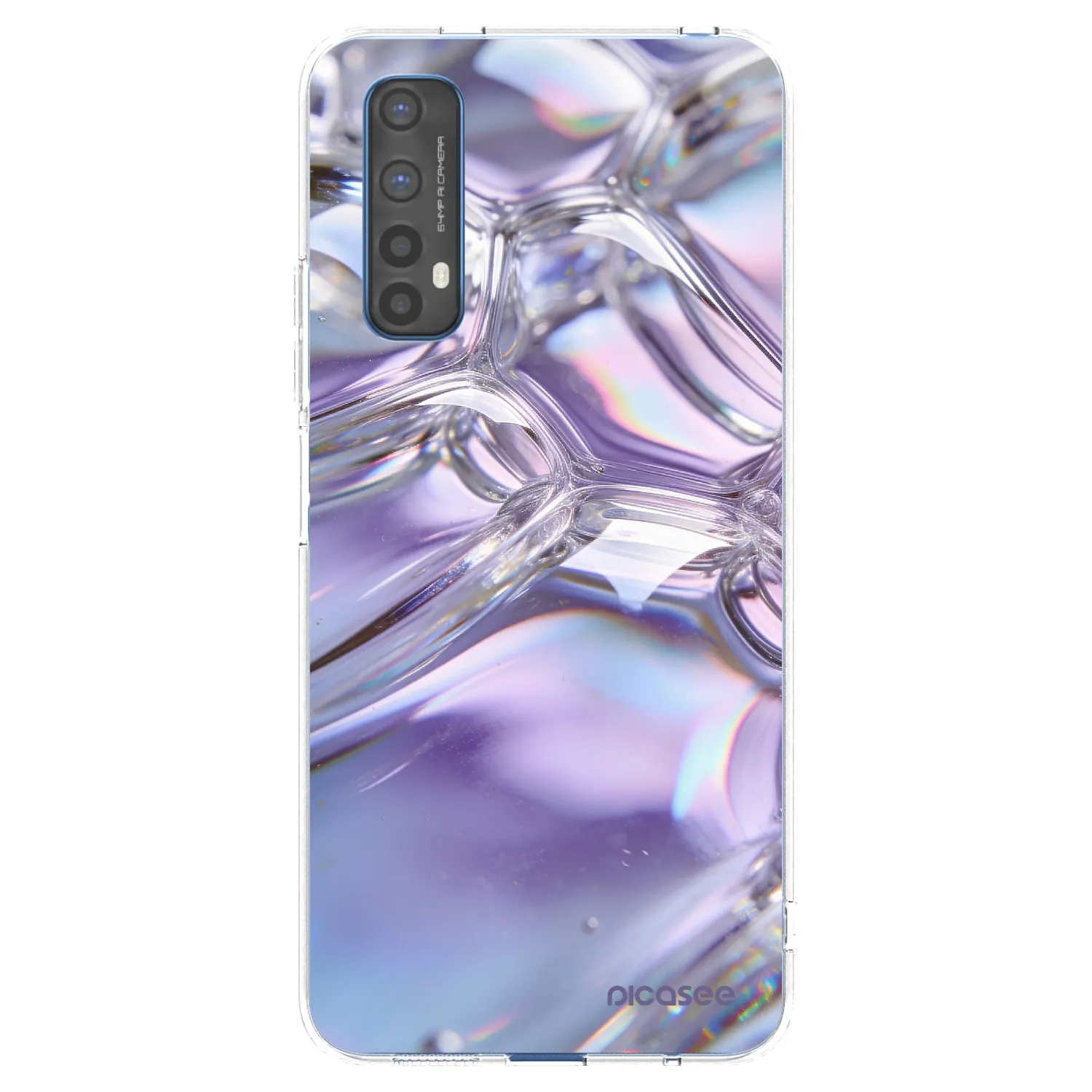 Picasee husă transparentă din silicon pentru Realme 7 - Iridescent bubbles