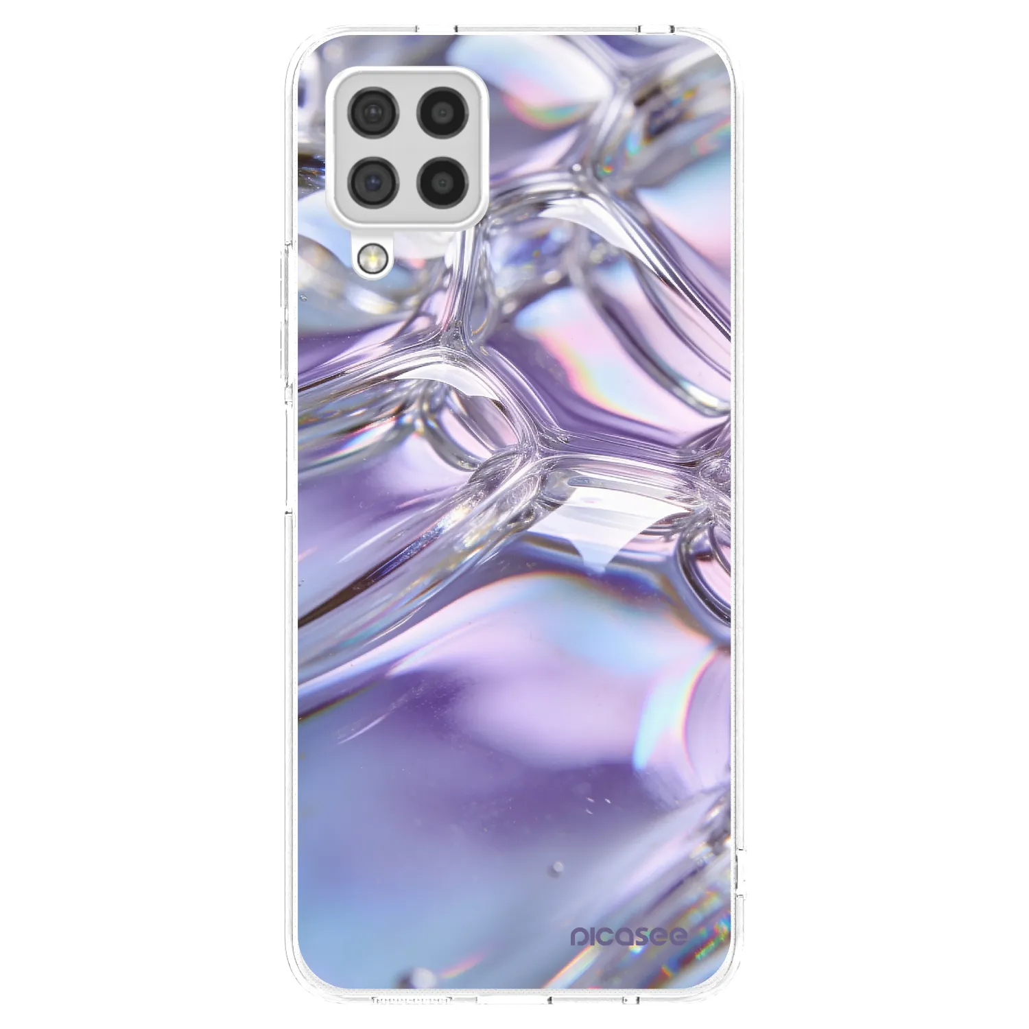 Picasee husă transparentă din silicon pentru Samsung Galaxy A22 A225F 4G - Iridescent bubbles