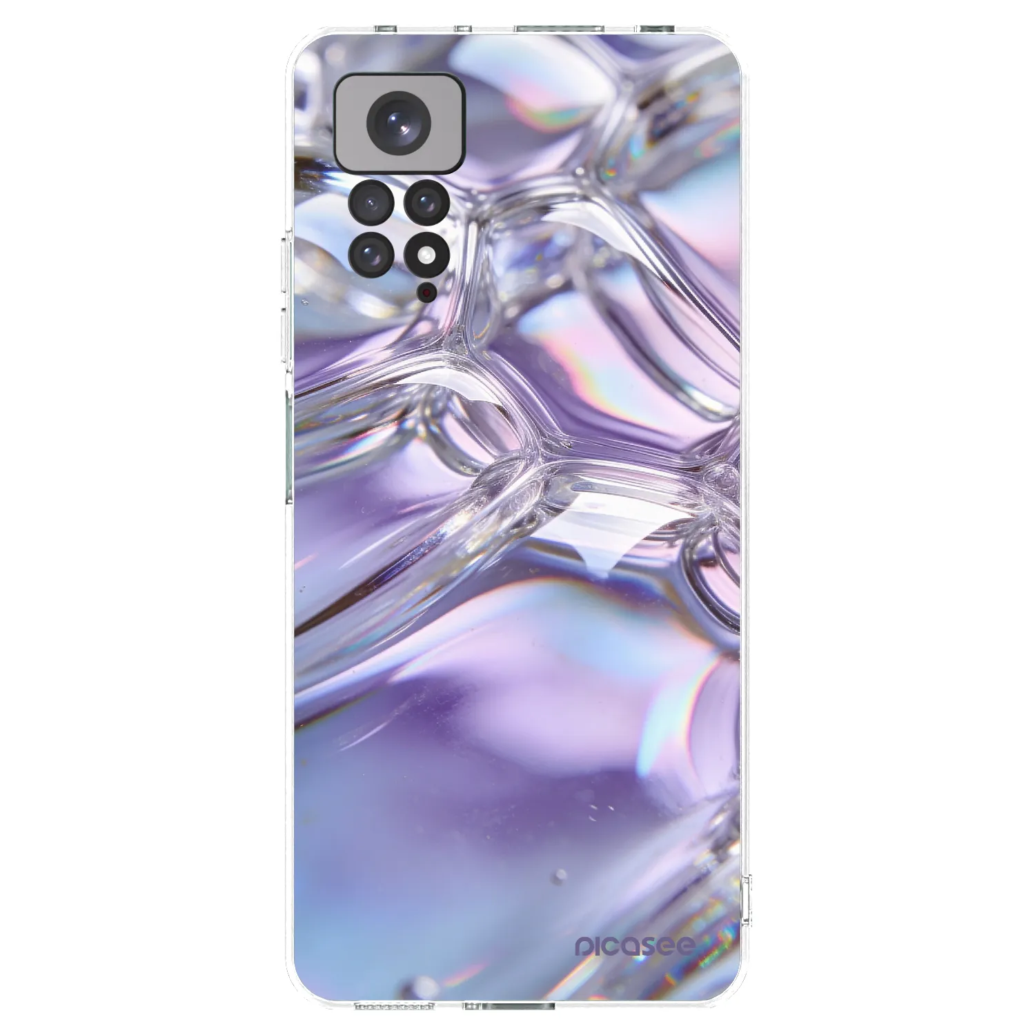 Picasee husă transparentă din silicon pentru Xiaomi Redmi Note 11 - Iridescent bubbles