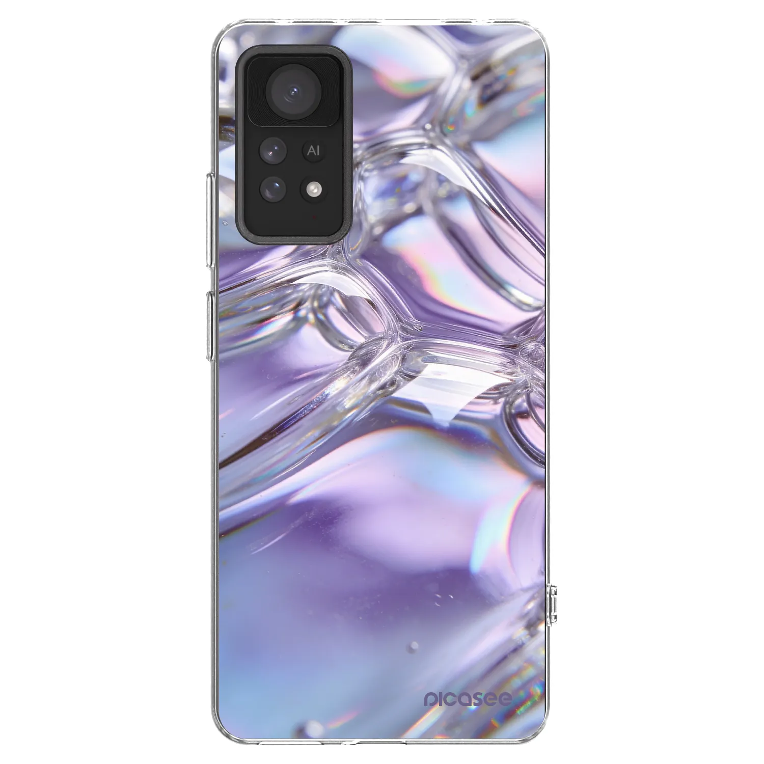 Picasee husă transparentă din silicon pentru Xiaomi Redmi Note 11 Pro 5G - Iridescent bubbles