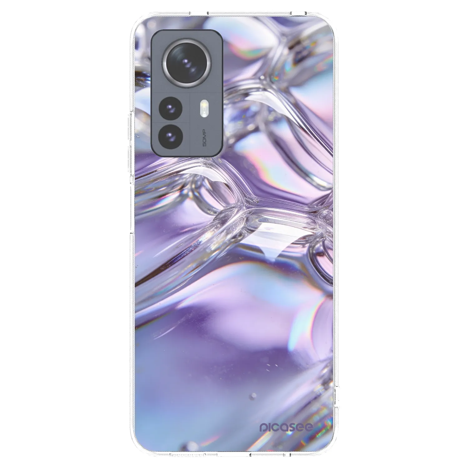 Picasee husă transparentă din silicon pentru Xiaomi 12 Pro - Iridescent bubbles