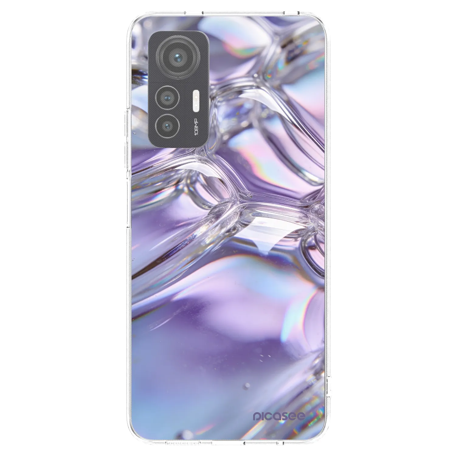 Picasee husă transparentă din silicon pentru Xiaomi 12 Lite - Iridescent bubbles