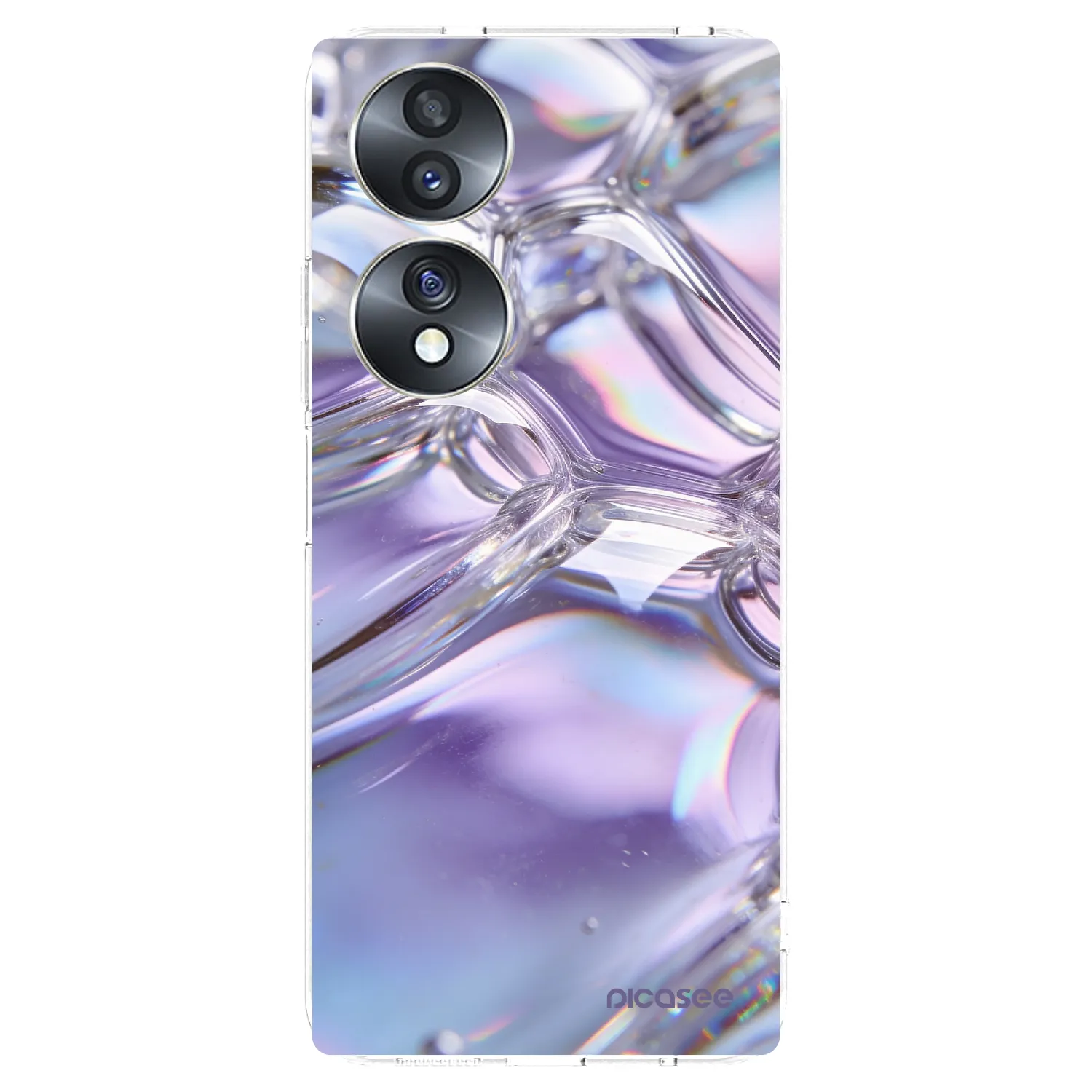 Picasee husă transparentă din silicon pentru Honor 70 - Iridescent bubbles