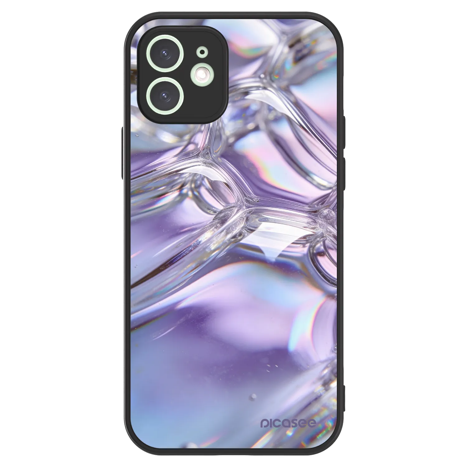 Picasee ULTIMATE CASE MagSafe pentru Apple iPhone 12 - Iridescent bubbles
