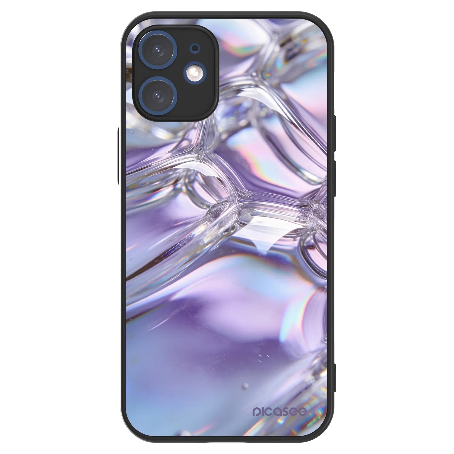 Picasee ULTIMATE CASE MagSafe pentru Apple iPhone 12 mini - Iridescent bubbles