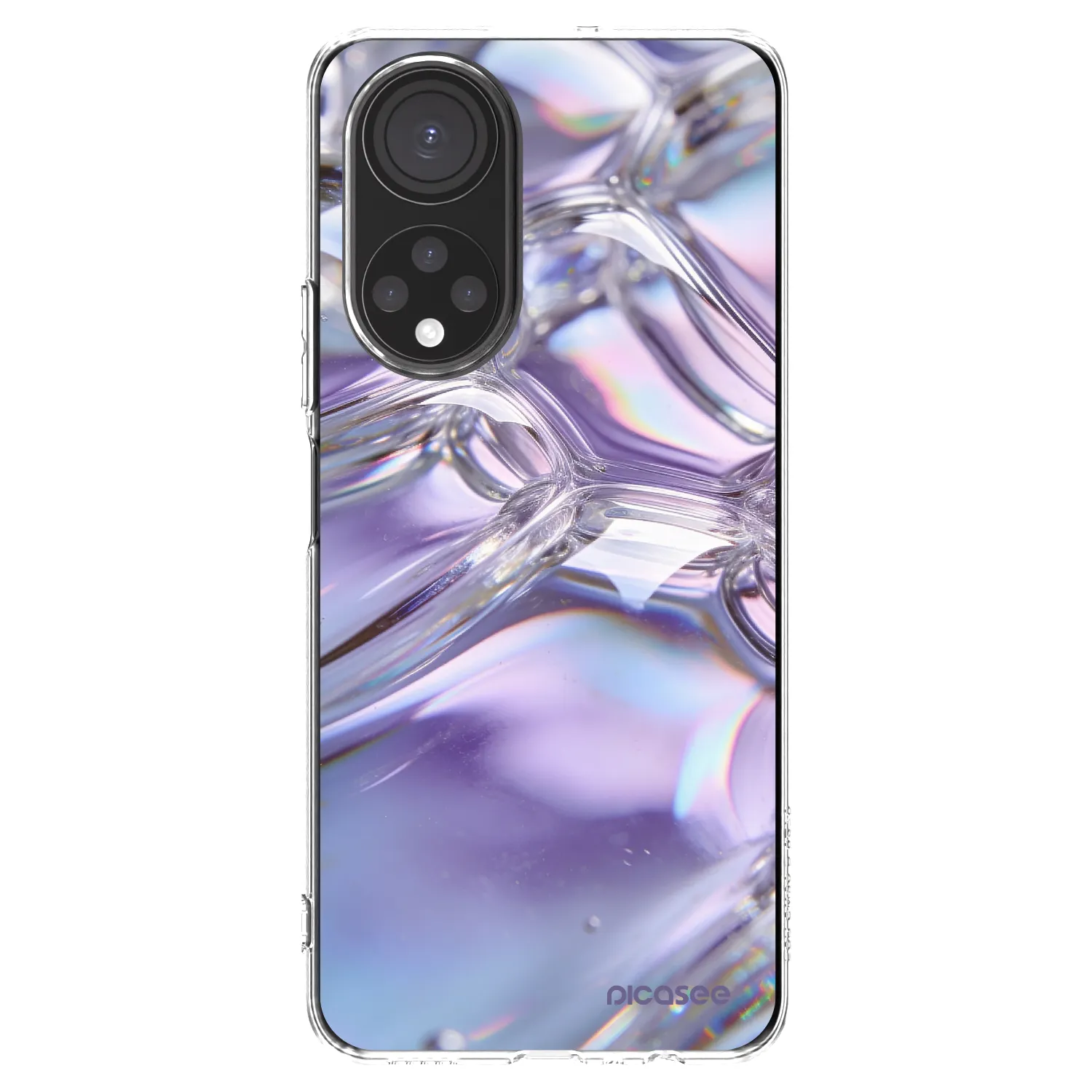 Picasee husă transparentă din silicon pentru Honor X7 - Iridescent bubbles