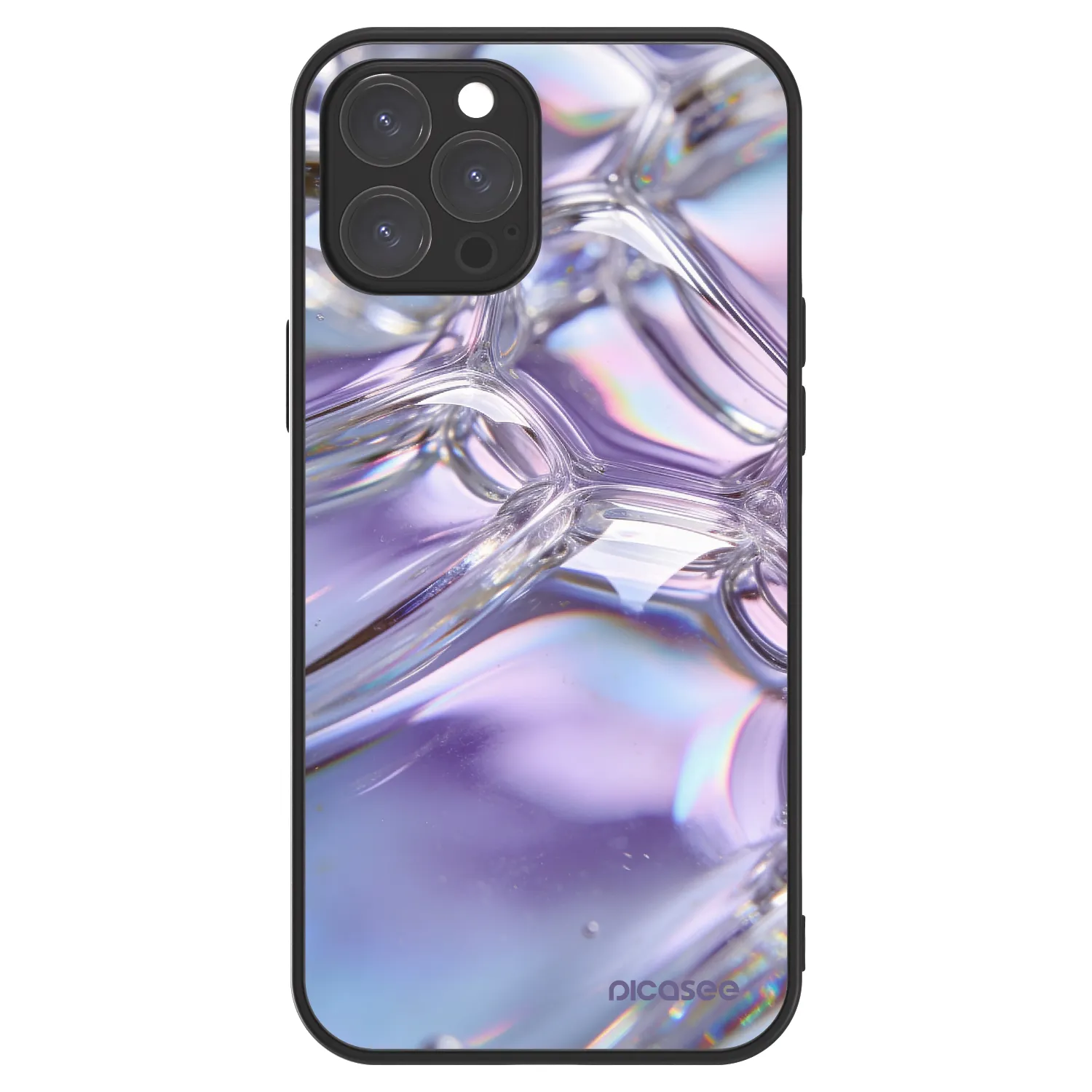 Picasee ULTIMATE CASE MagSafe pentru Apple iPhone 12 Pro Max - Iridescent bubbles