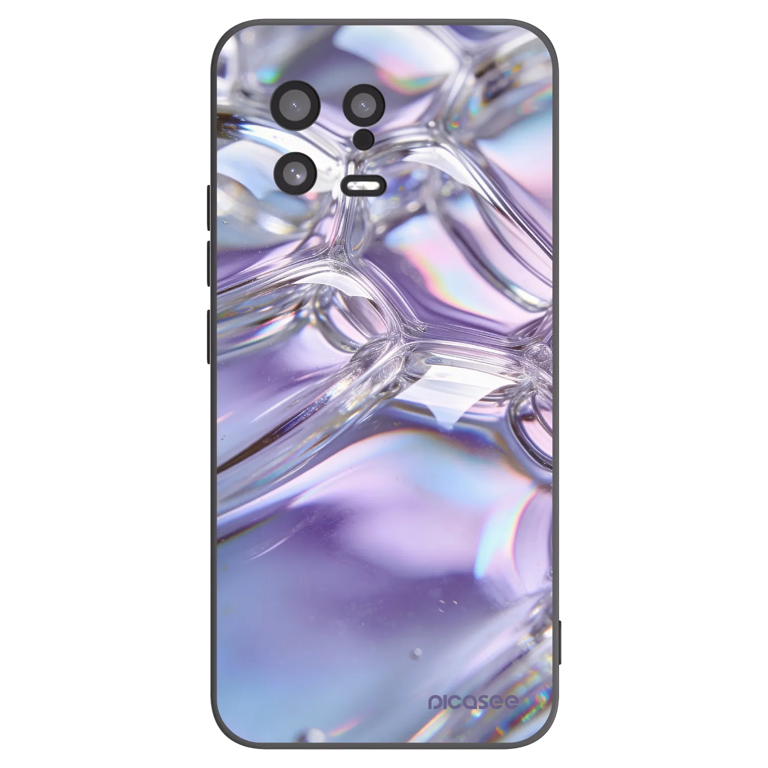 Picasee husă neagră din silicon pentru Xiaomi 13 - Iridescent bubbles