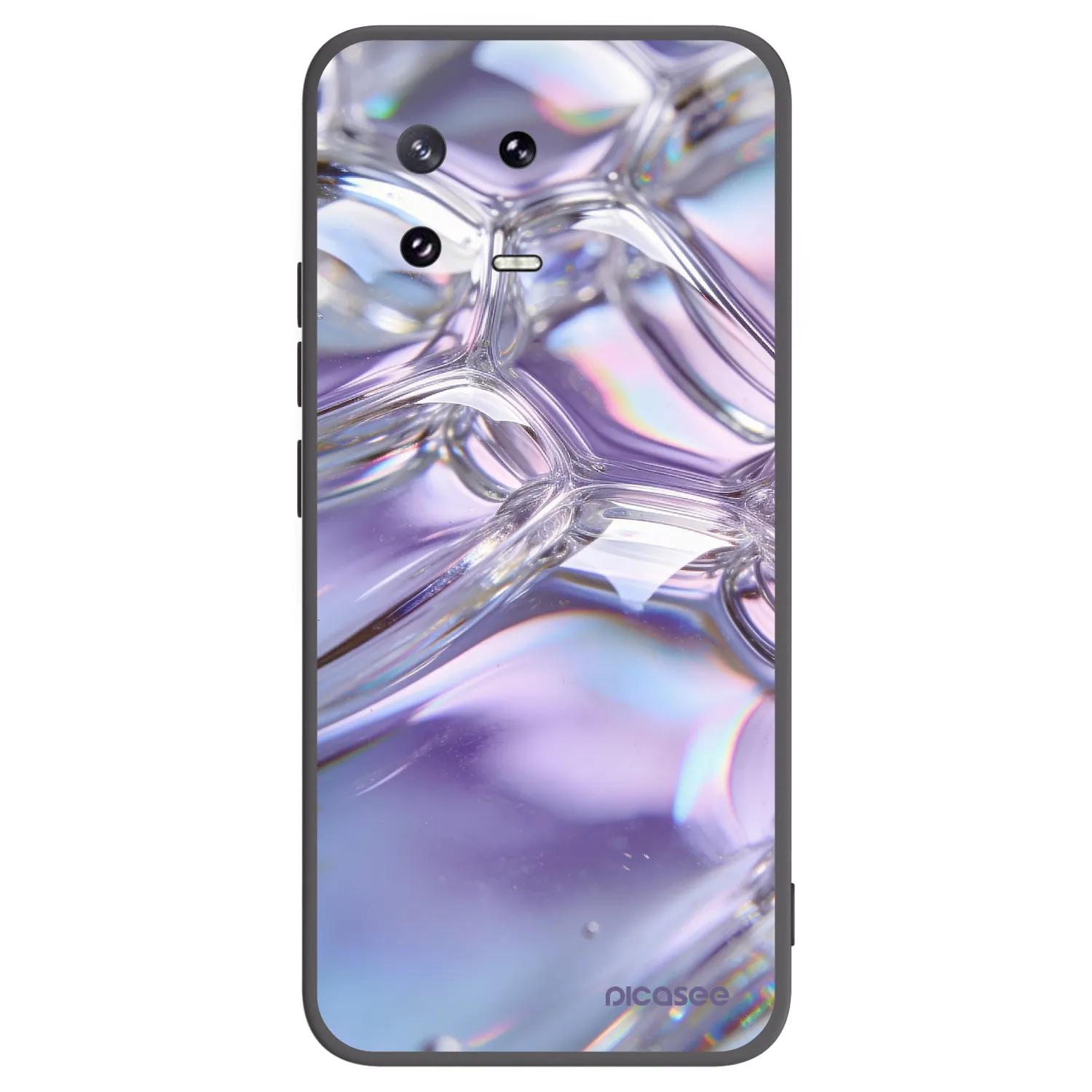 Picasee husă neagră din silicon pentru Xiaomi 13 Pro - Iridescent bubbles