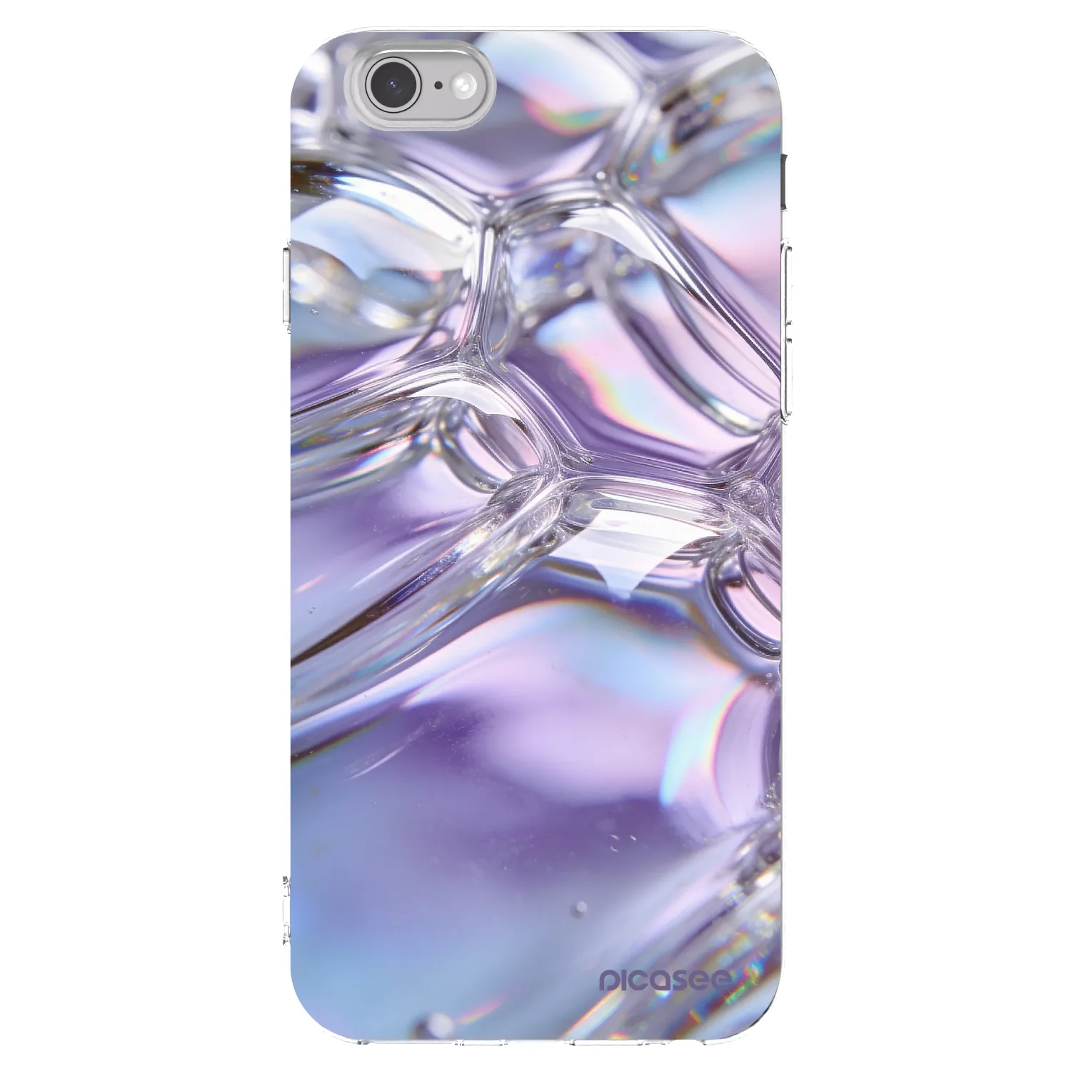 Picasee husă transparentă din silicon pentru Apple iPhone 6/6S - Iridescent bubbles