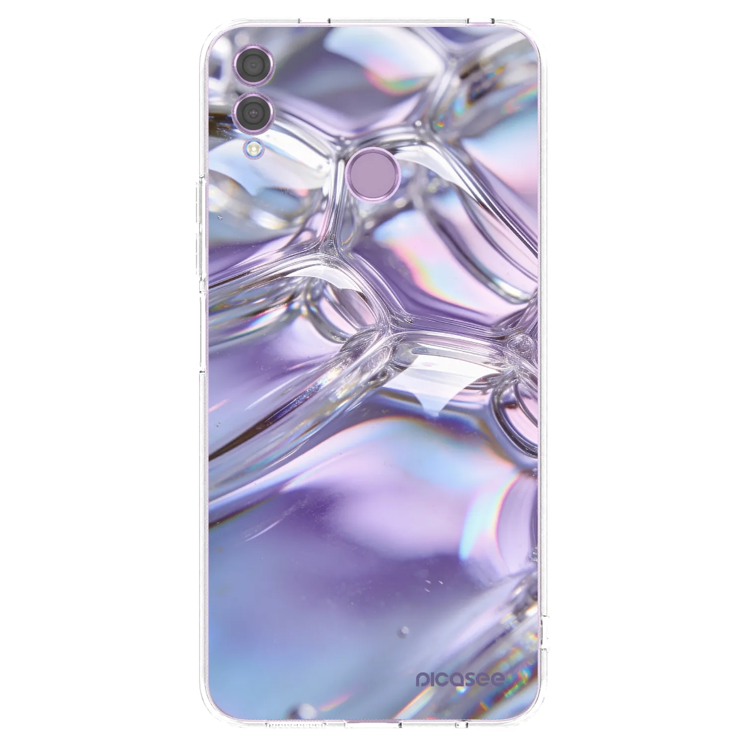 Picasee husă transparentă din silicon pentru Honor 8X - Iridescent bubbles