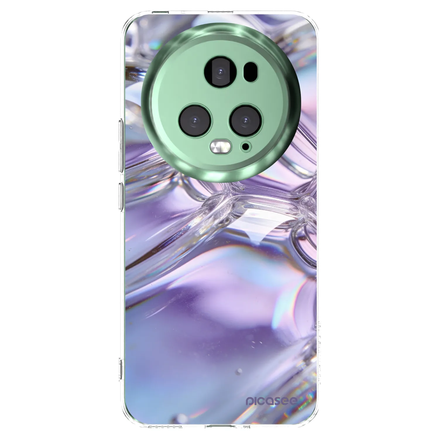 Picasee husă transparentă din silicon pentru Honor Magic5 Pro - Iridescent bubbles