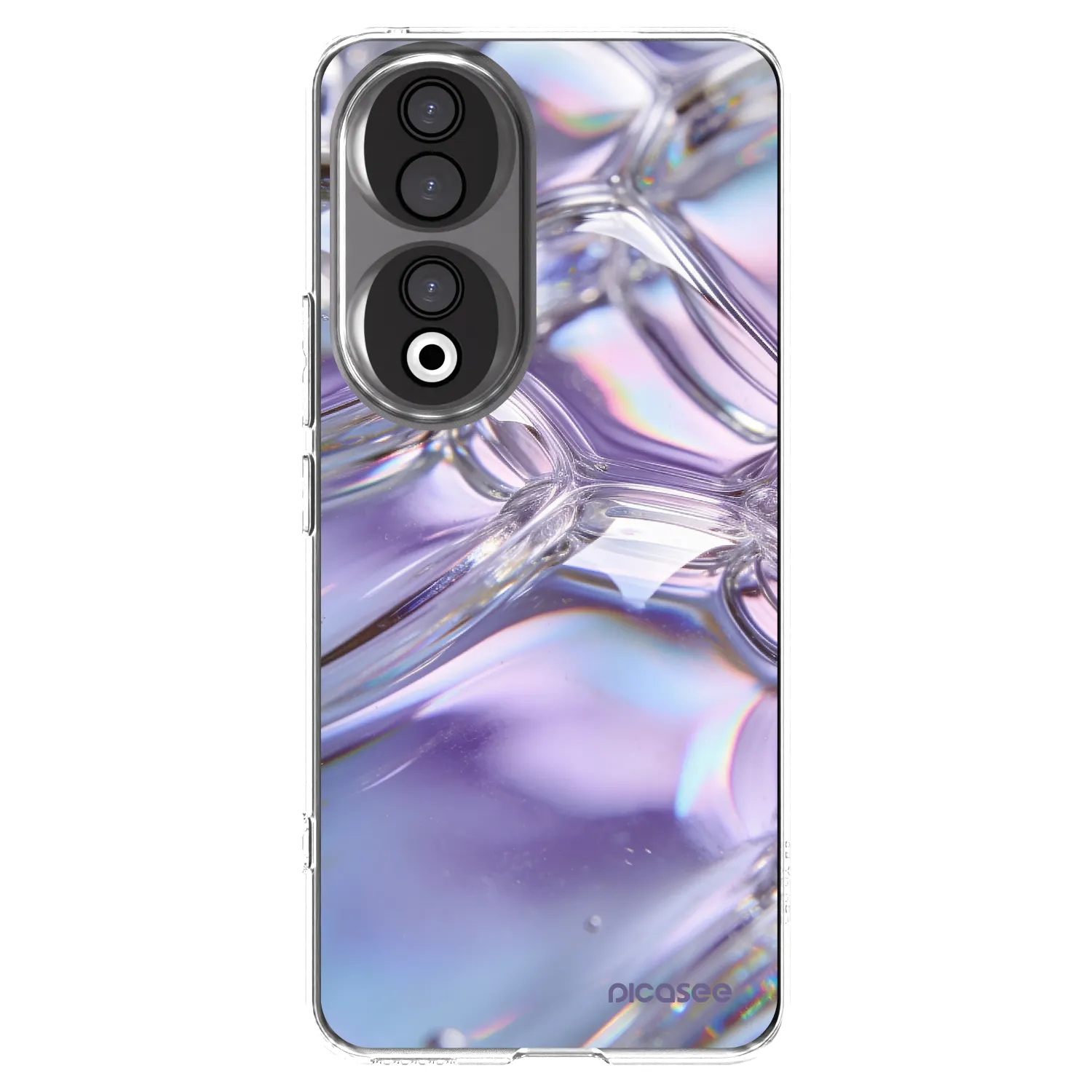 Picasee husă transparentă din silicon pentru Honor 90 5G - Iridescent bubbles