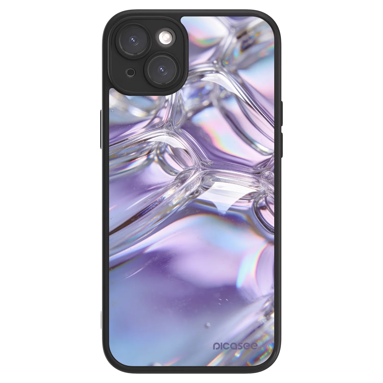 Picasee ULTIMATE CASE MagSafe pentru Apple iPhone 15 Plus - Iridescent bubbles