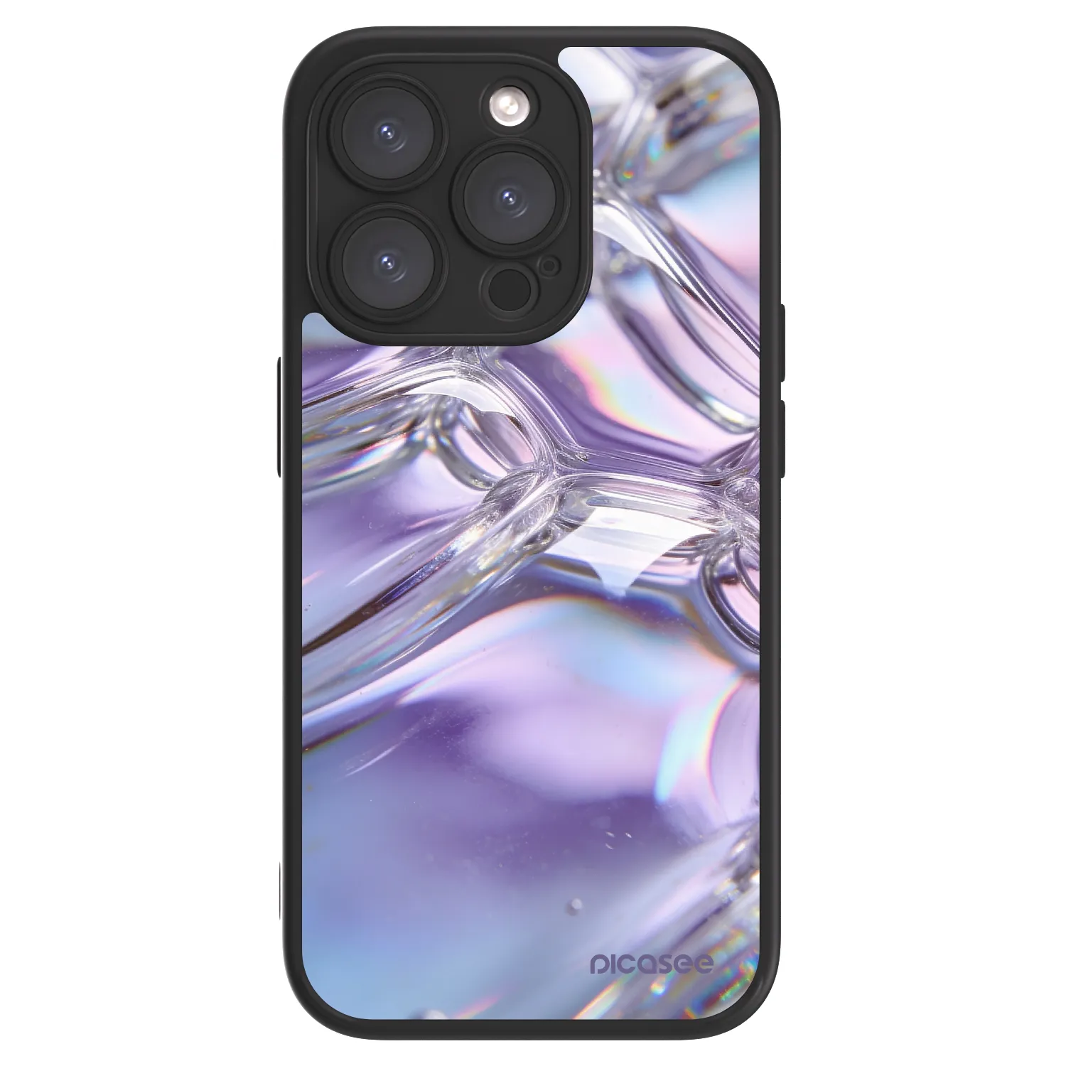 Picasee ULTIMATE CASE pentru Apple iPhone 15 Pro - Iridescent bubbles