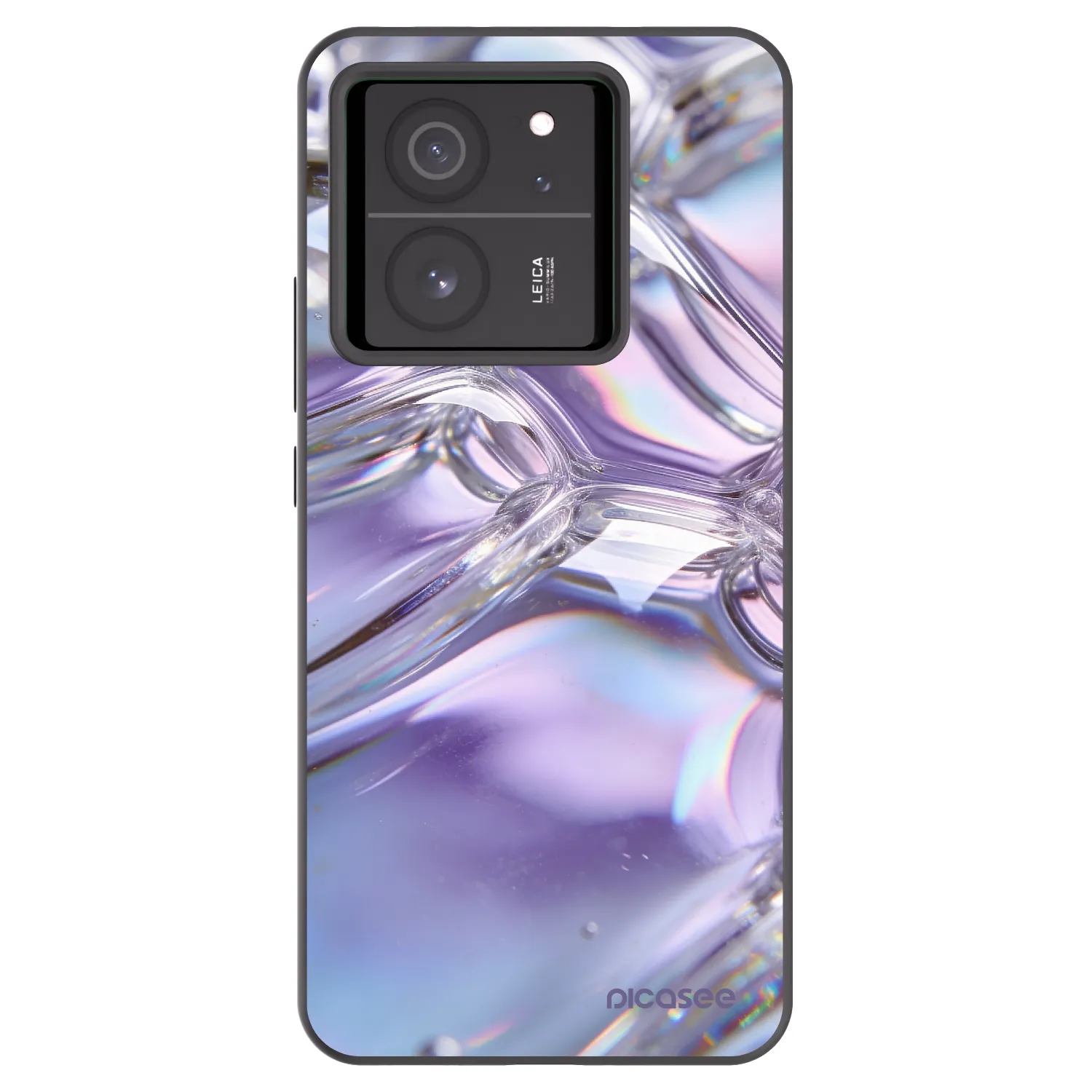Picasee husă neagră din silicon pentru Xiaomi 13T - Iridescent bubbles