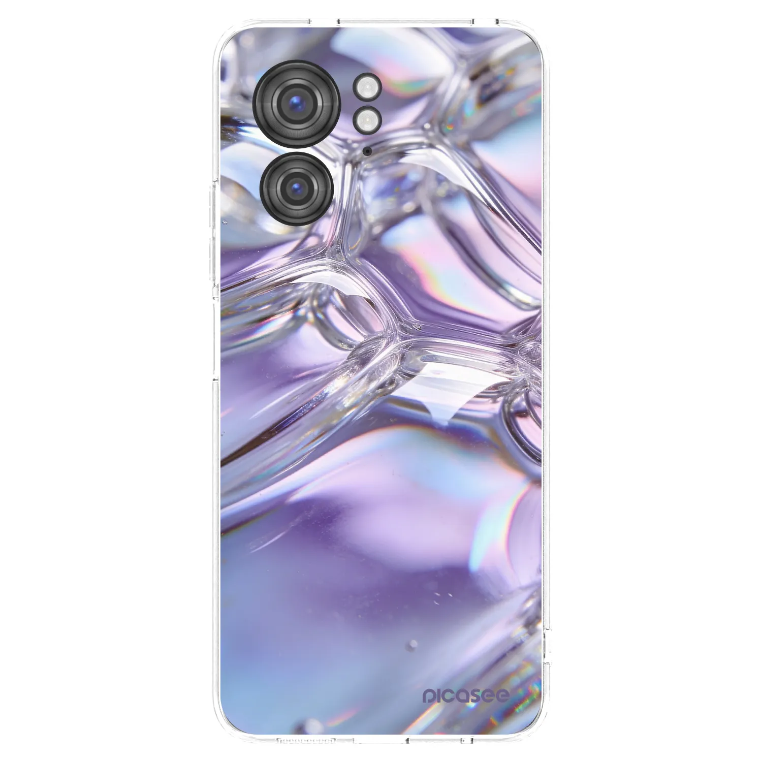 Picasee husă transparentă din silicon pentru Motorola Edge 40 - Iridescent bubbles