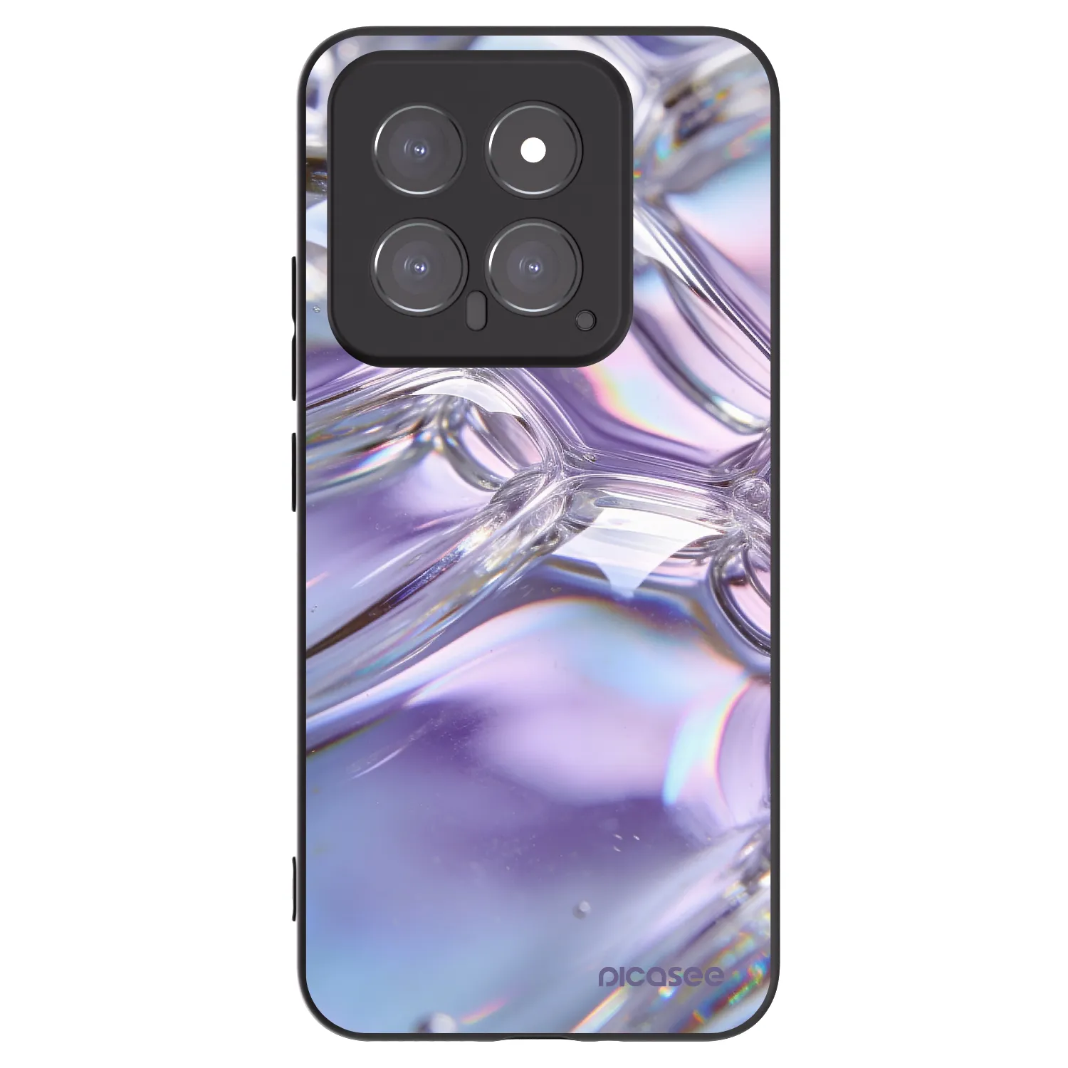 Picasee husă neagră din silicon pentru Xiaomi 14 - Iridescent bubbles