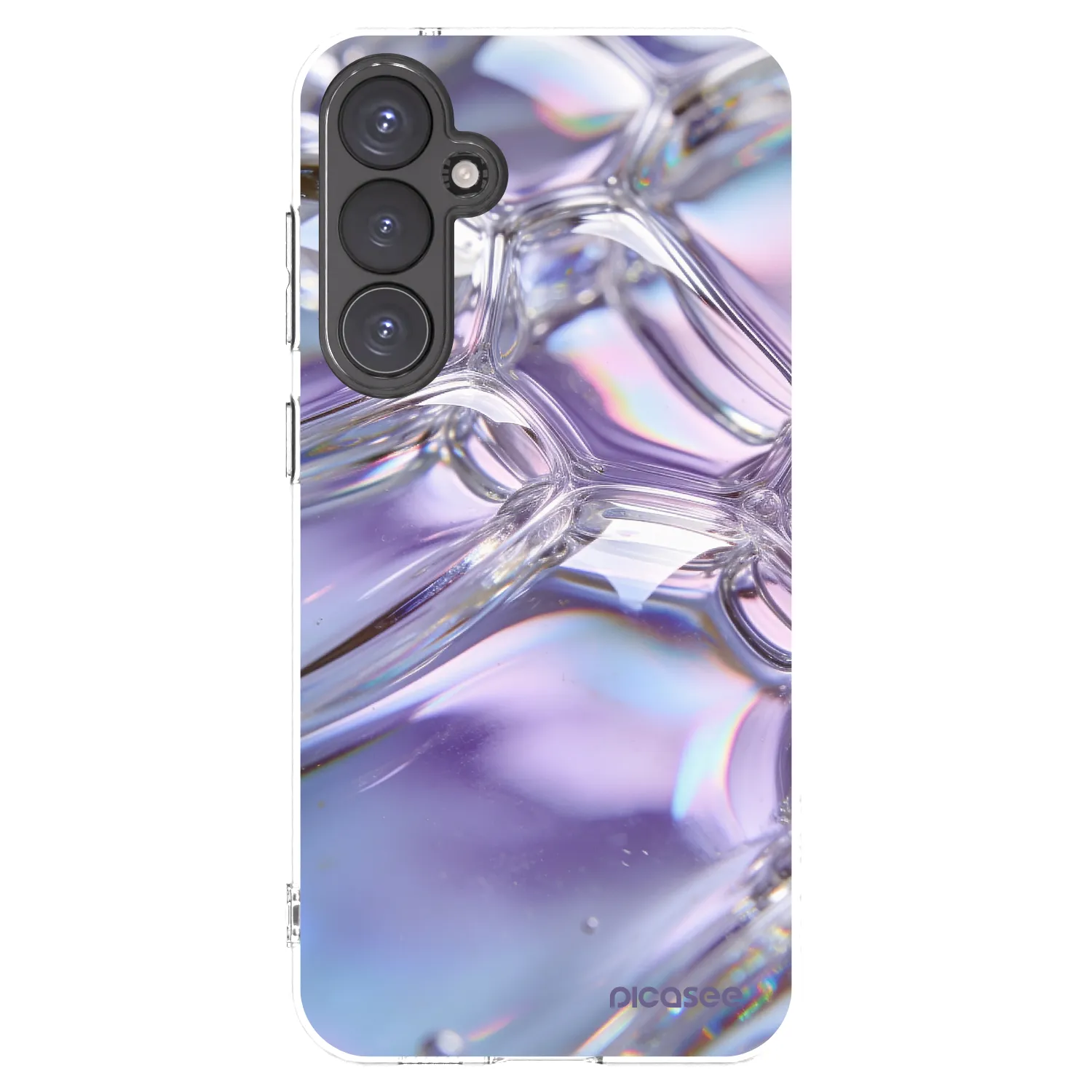 Picasee husă transparentă din silicon pentru Samsung Galaxy S23 FE S711B - Iridescent bubbles