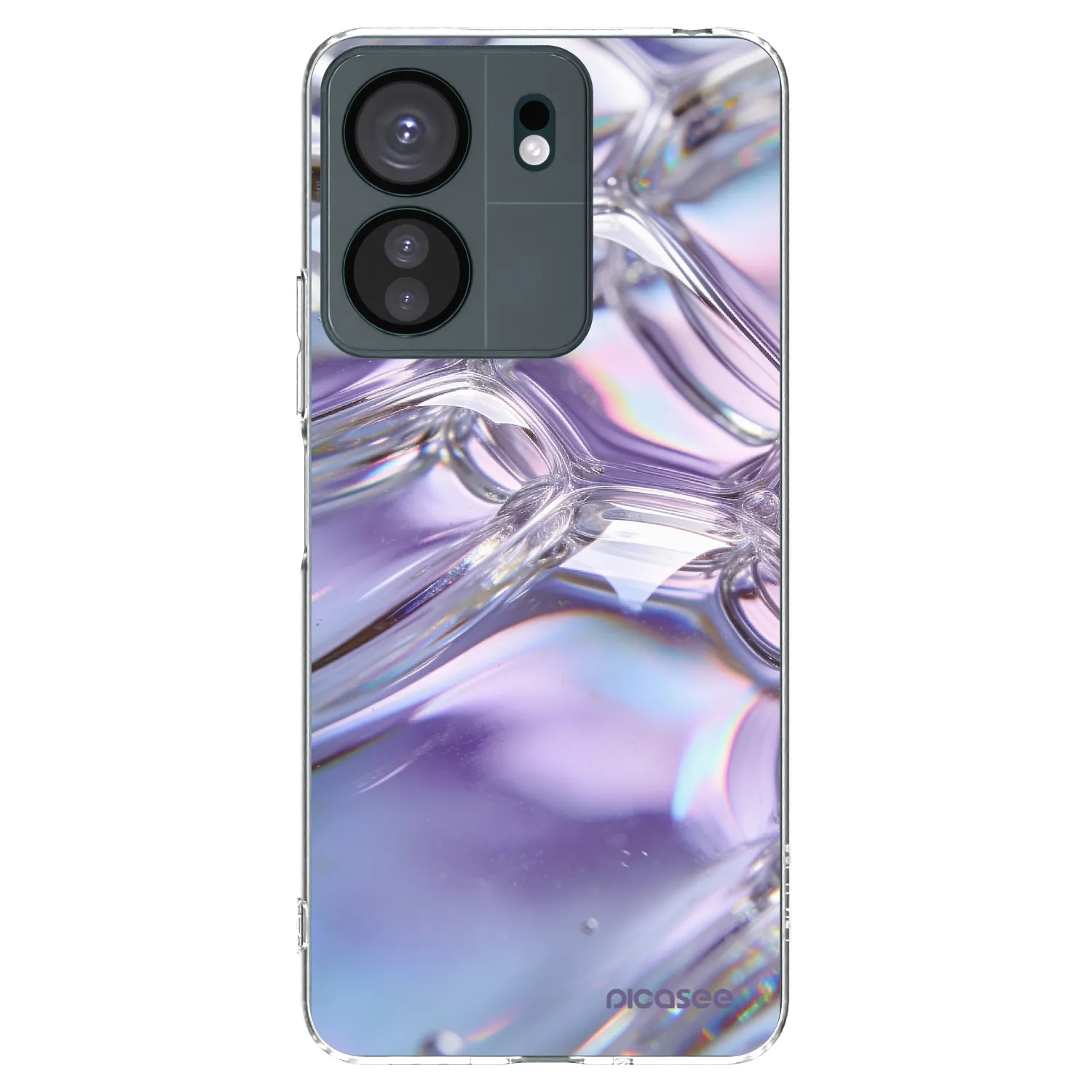 Picasee husă transparentă din silicon pentru Xiaomi Redmi 13C 4G - Iridescent bubbles