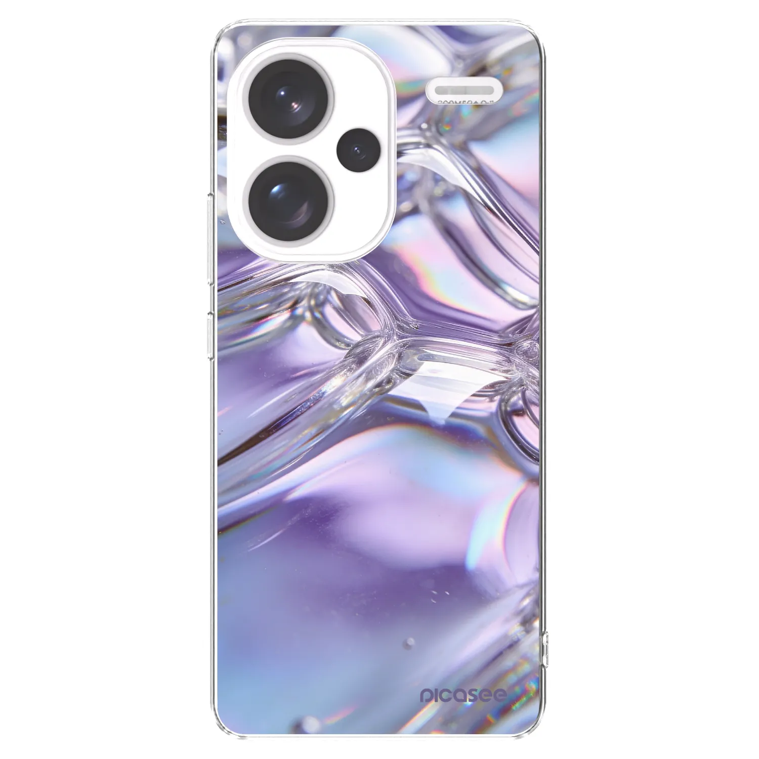 Picasee husă transparentă din silicon pentru Xiaomi Redmi Note 13 Pro+ 5G - Iridescent bubbles