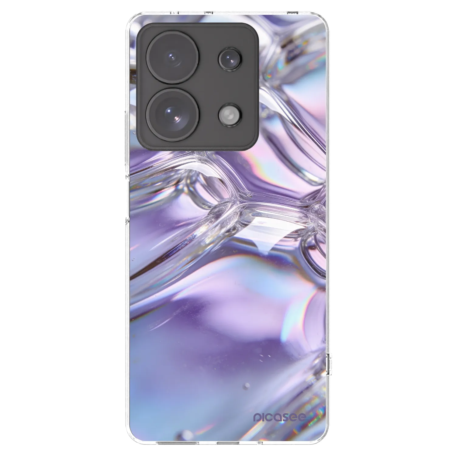 Picasee husă transparentă din silicon pentru Xiaomi Redmi Note 13 Pro 4G - Iridescent bubbles