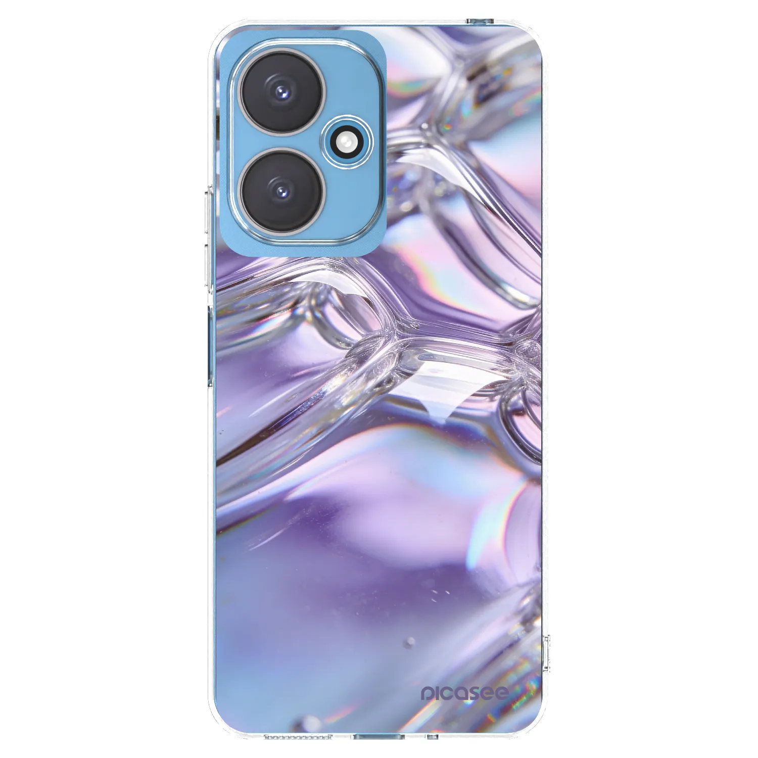 Picasee husă transparentă din silicon pentru Xiaomi Redmi 13C 5G - Iridescent bubbles