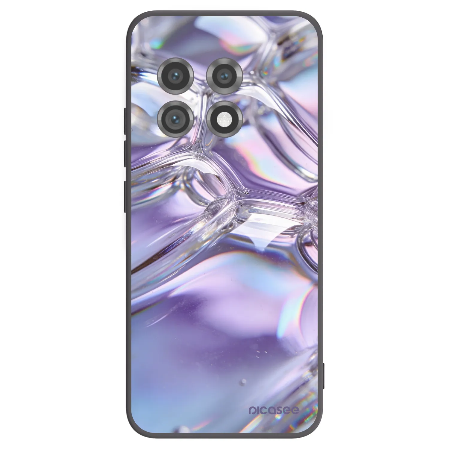 Picasee husă neagră din silicon pentru OnePlus 11 5G - Iridescent bubbles