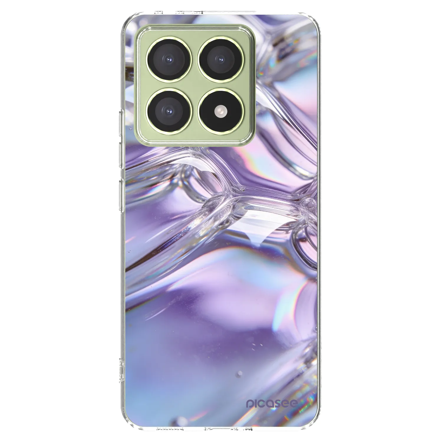 Picasee husă transparentă din silicon pentru Xiaomi 14T - Iridescent bubbles