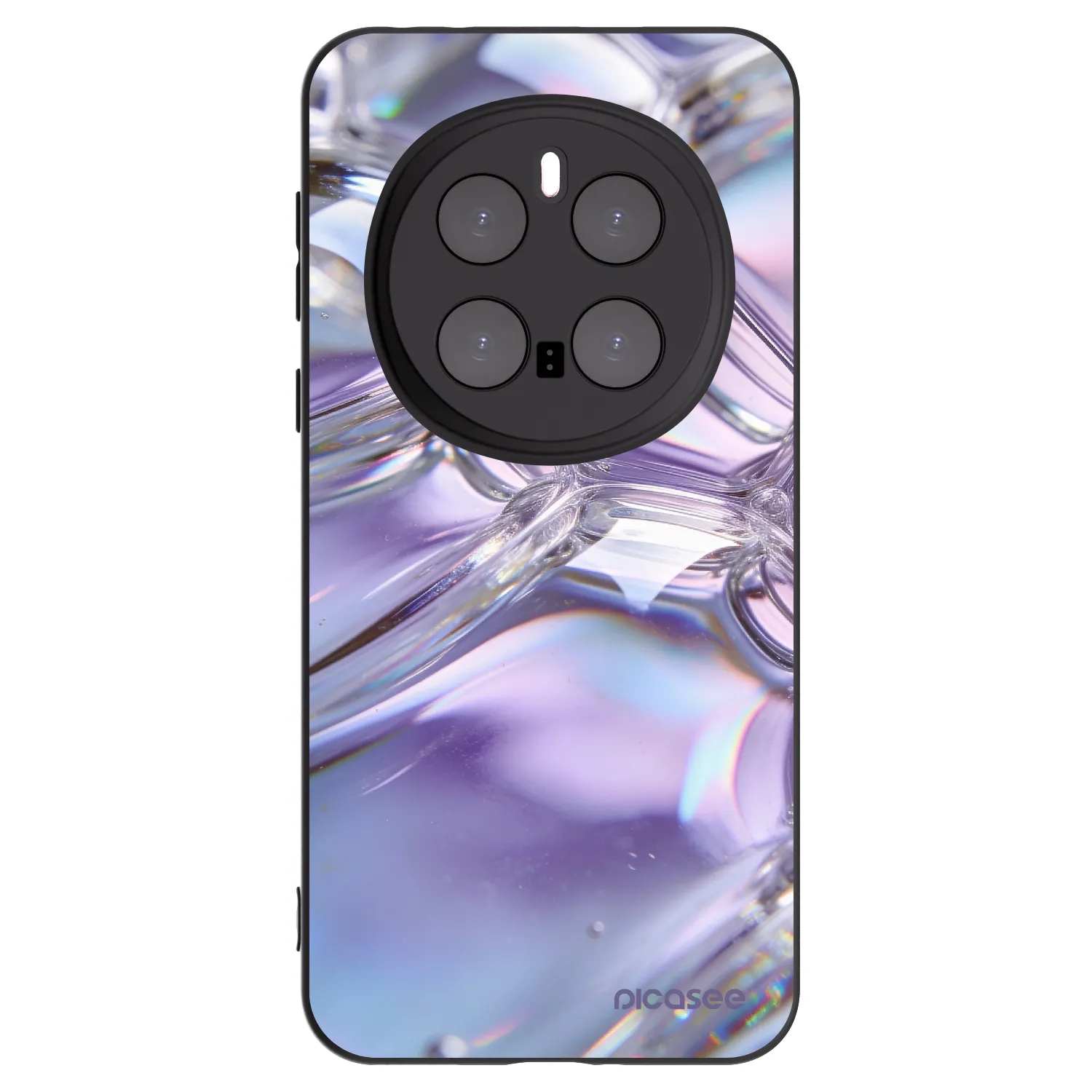 Picasee husă neagră din silicon pentru Honor Magic7 Pro 5G - Iridescent bubbles