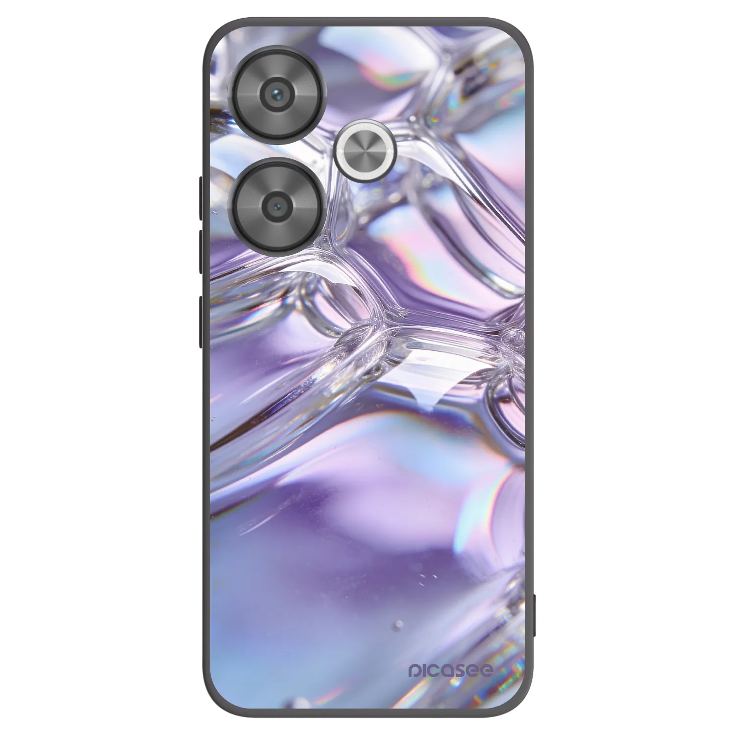 Picasee husă neagră din silicon pentru Xiaomi Poco F6 - Iridescent bubbles