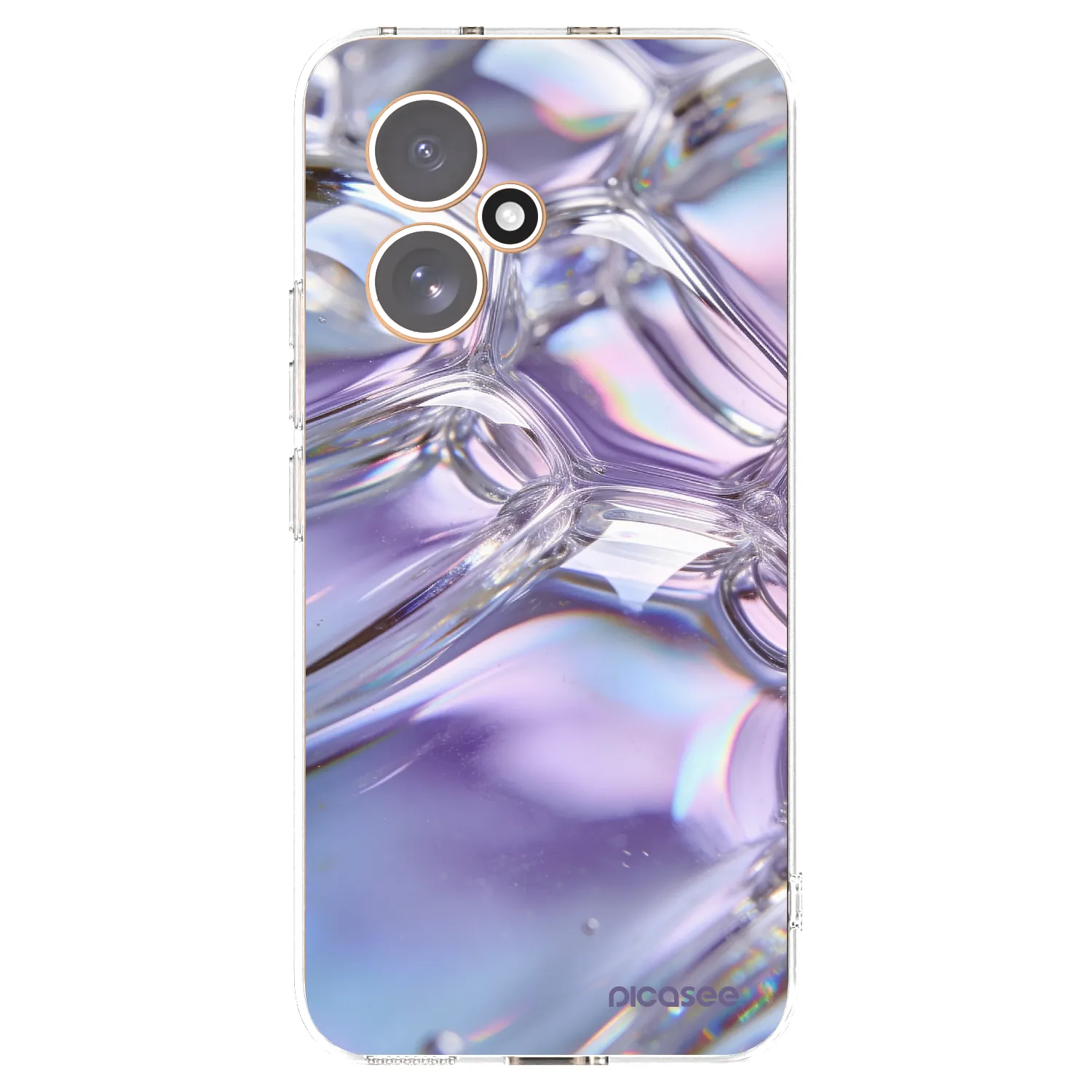 Picasee husă transparentă din silicon pentru Honor 400 5G - Iridescent bubbles